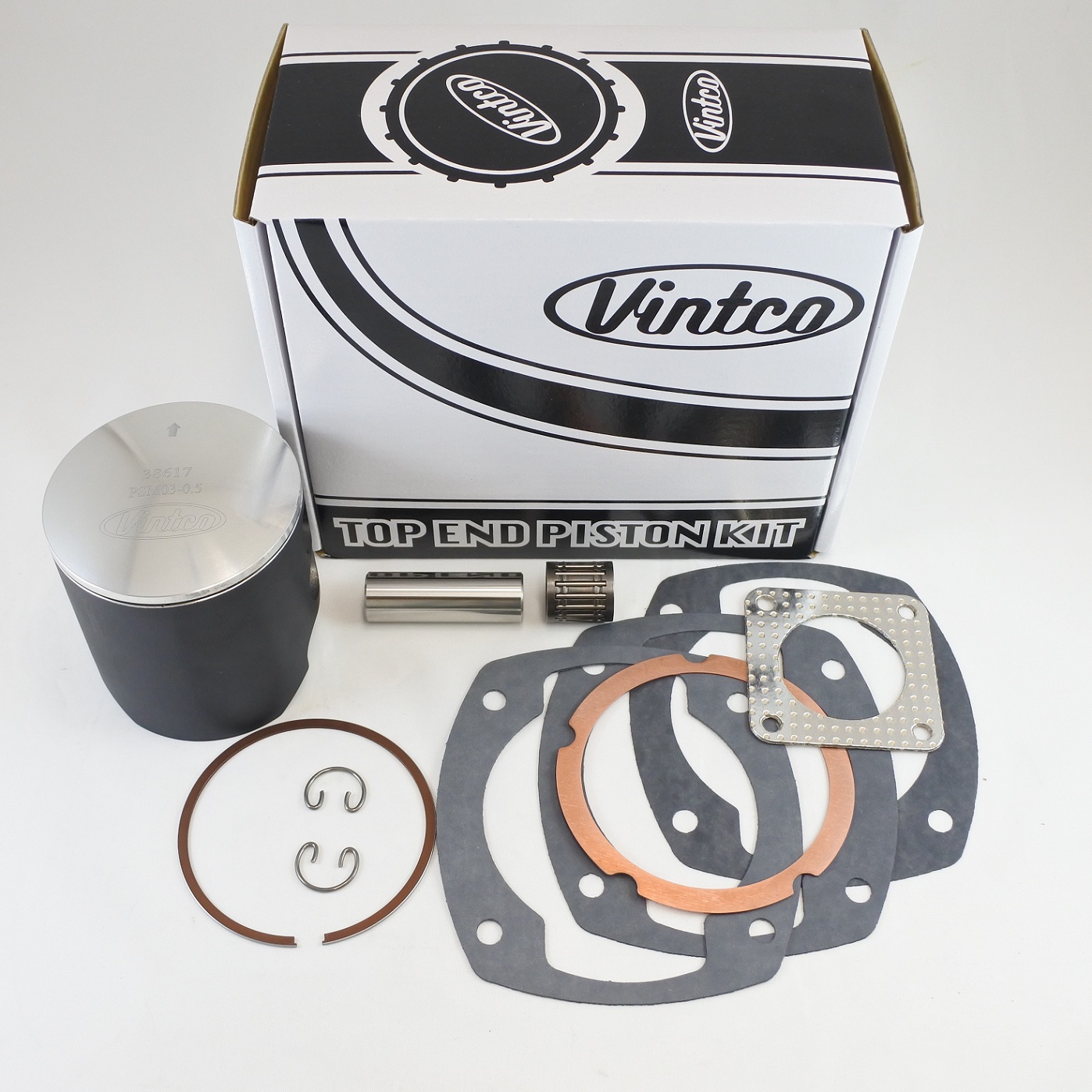 TOP END PISTON KIT 73-80 MAICO GS 440 82.5mm 0.5mm OVER VINTCO KTA05-0.5 thumbnail 2