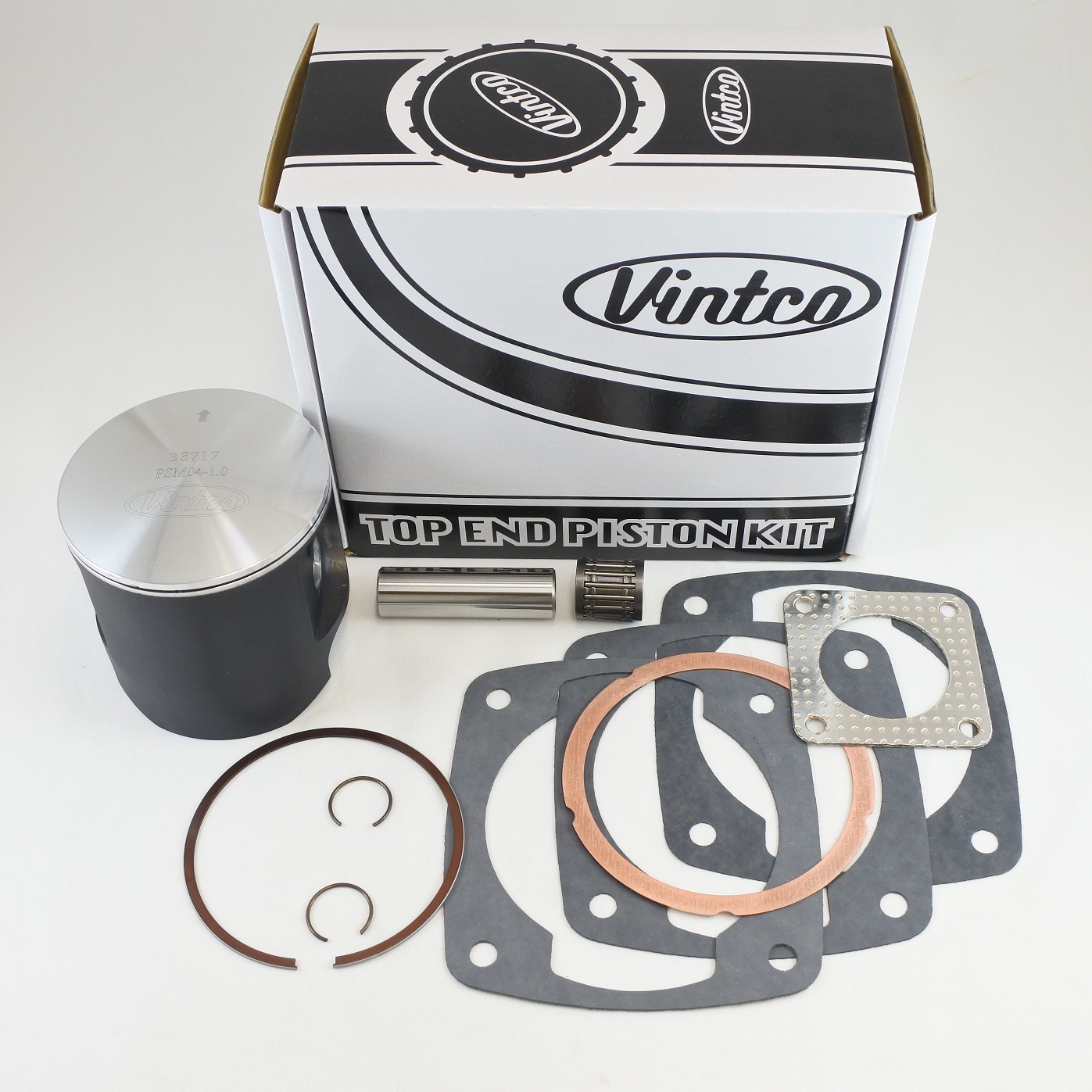 TOP END PISTON KIT 81-82 MAICO 490 87.5mm 1.0mm OVER VINTCO KTA06-1.0 thumbnail 2