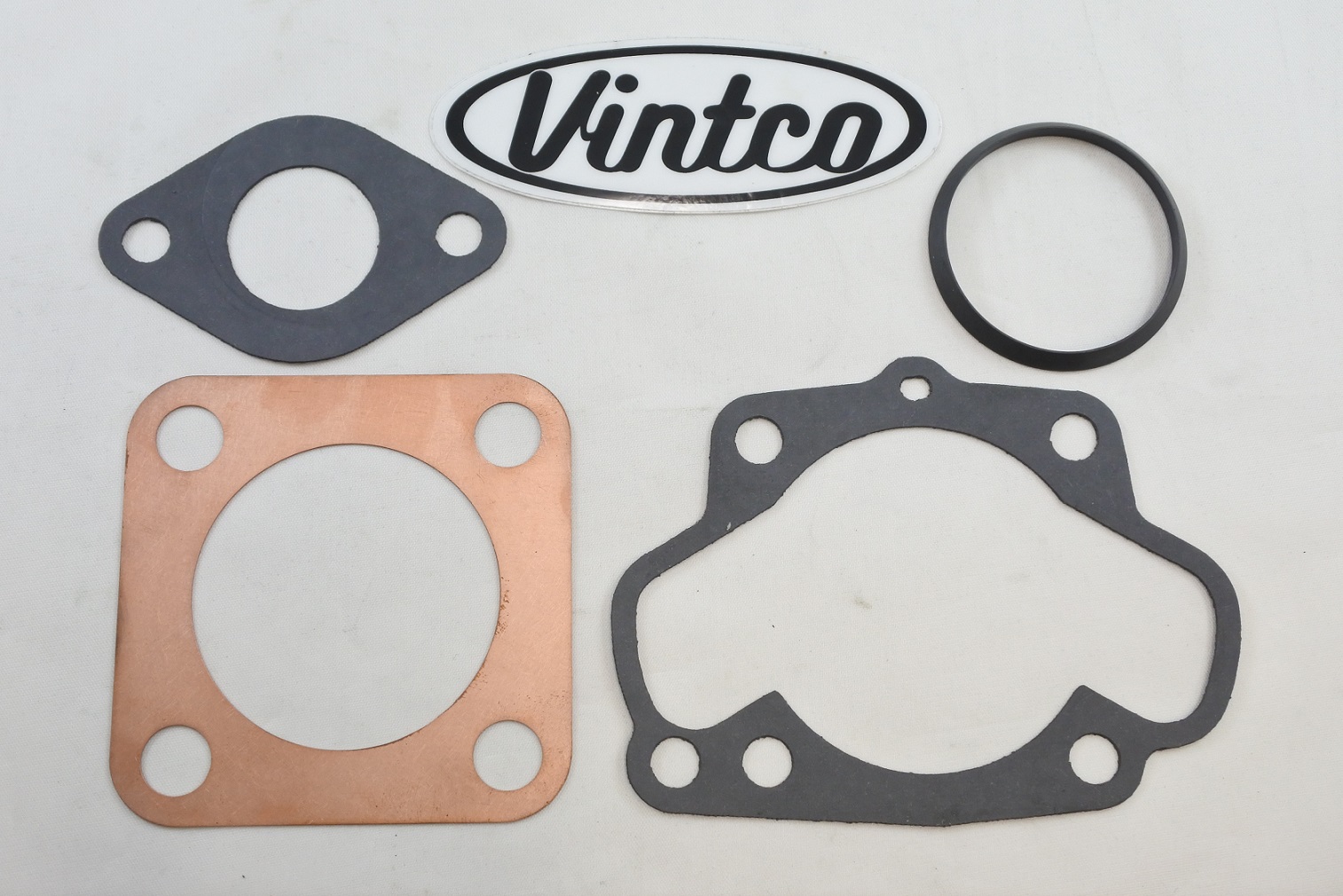 TOP END GASKET KIT 73-75 SUZUKI TM 125 BORE 54mm-56.5mm VINTCO KTE022 image 1