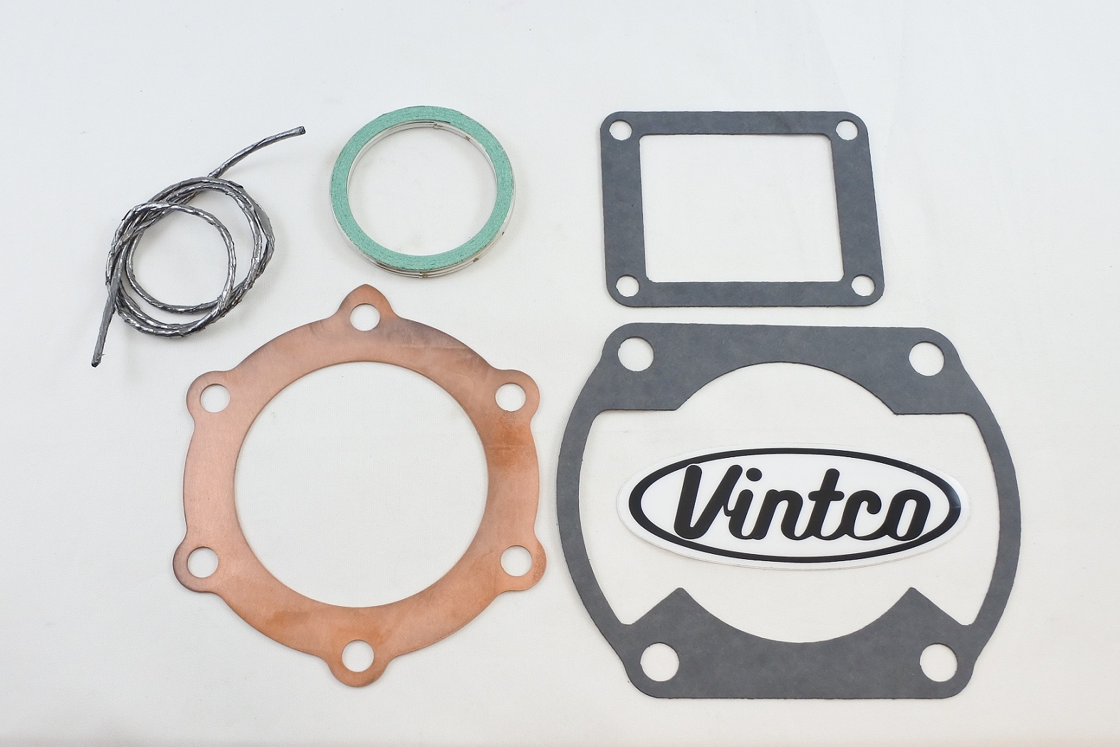 TOP END GASKET KIT 75-76 YAMAHA MX YZ 250 70-71.5mm BORE VINTCO KTE039 image 1