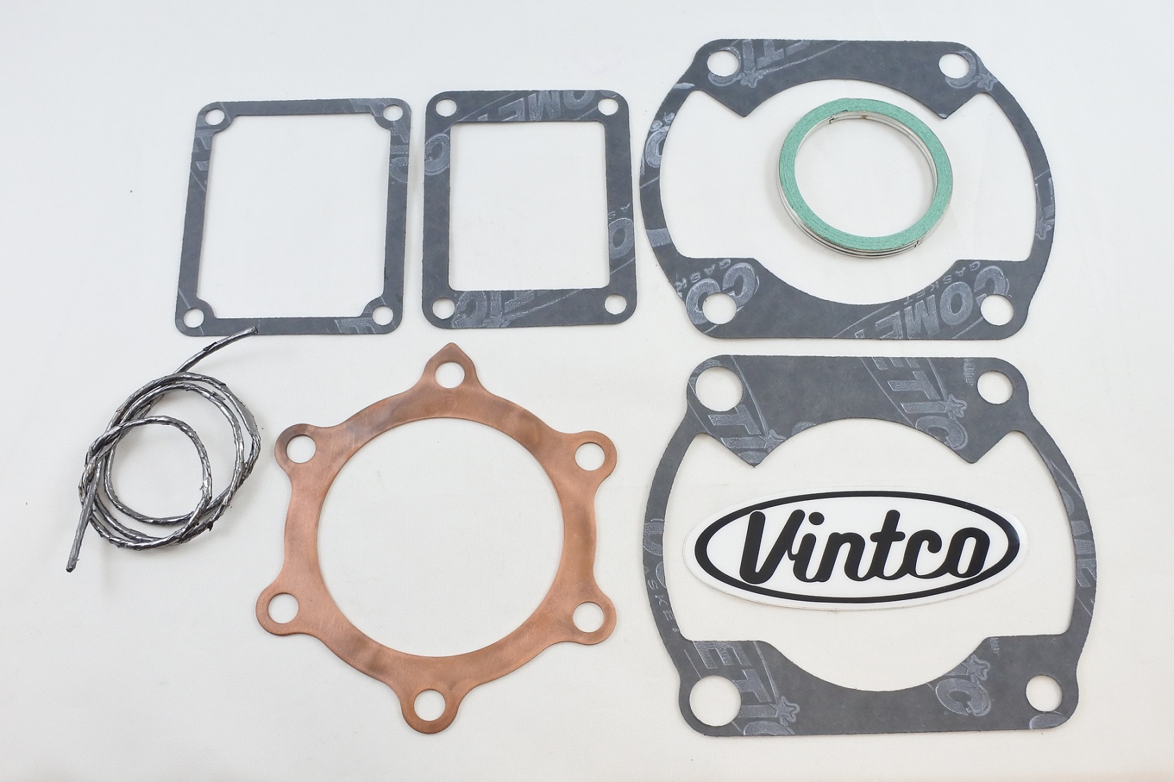 TOP END GASKET KIT 77-77 YAMAHA YZ 250 70-71mm BORE VINTCO KTE040 thumbnail 2