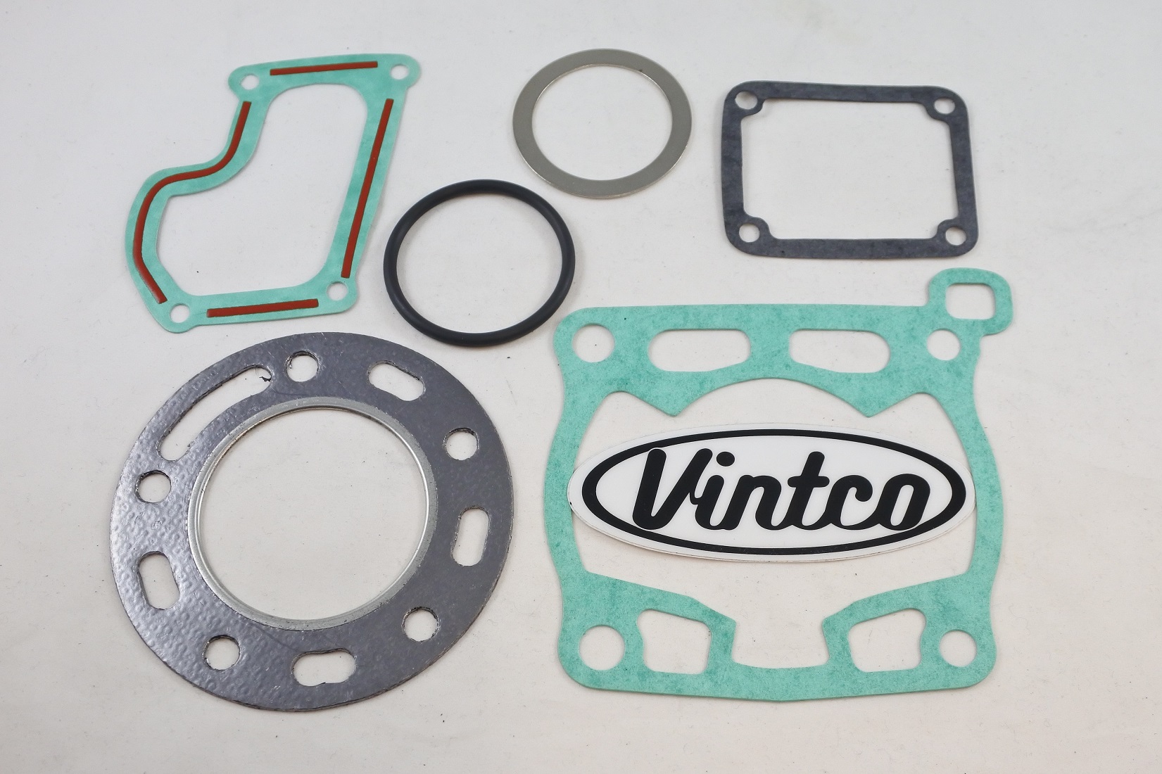 TOP END GASKET KIT 89-89 SUZUKI RM 125 BORE 54mm-55.5mm VINTCO KTE076 image 1