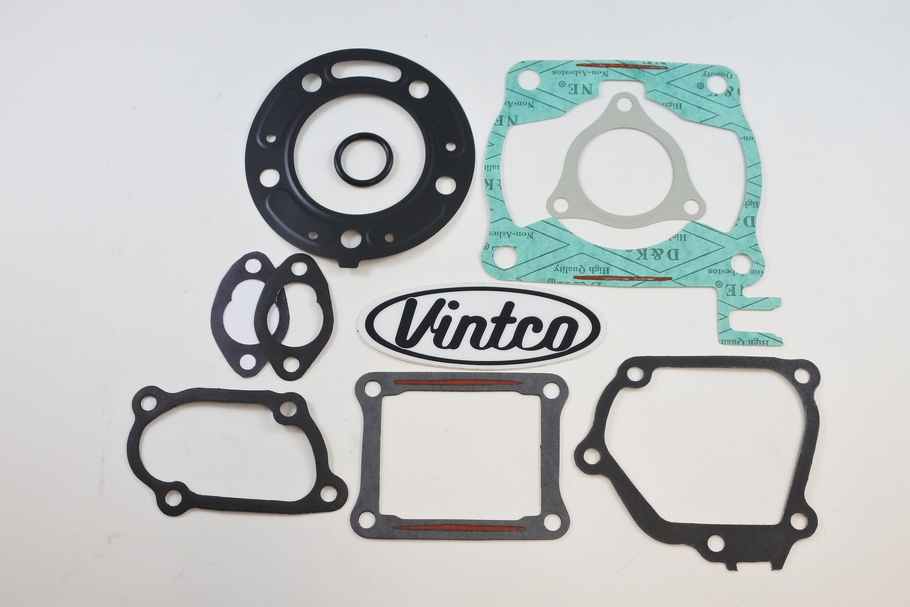 TOP END GASKET KIT 90-97 HONDA CR 125 55.5mm BORE VINTCO KTE096 thumbnail 2