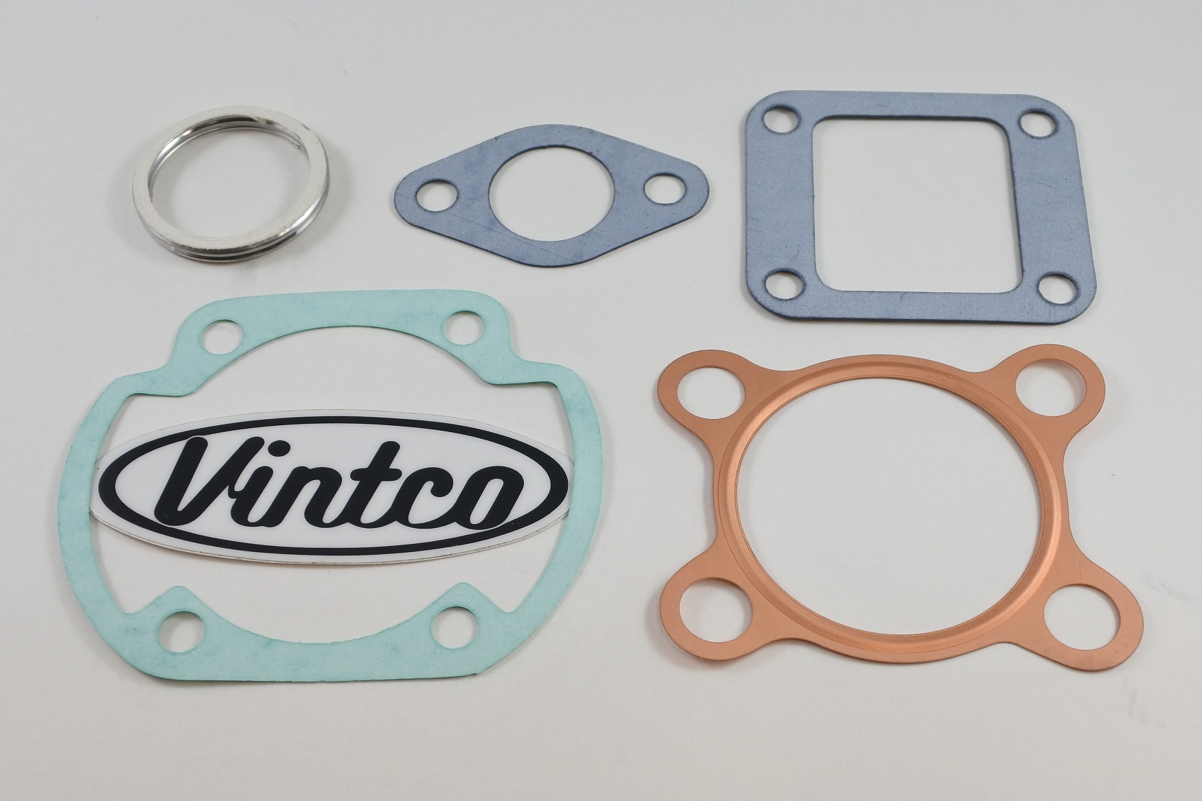TOP END GASKET KIT 74-75 YAMAHA DT 125 59.5mm VINTCO KTE128 image 1