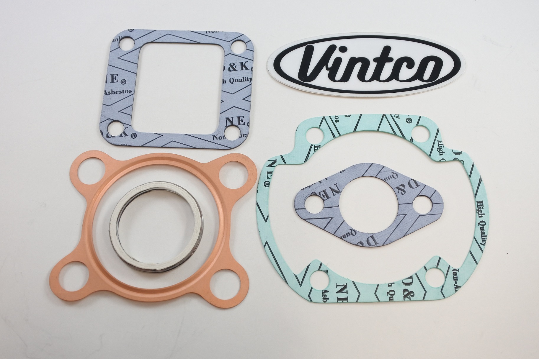 TOP END GASKET KIT 74-75 YAMAHA DT 125 59.5mm VINTCO KTE128 thumbnail 2