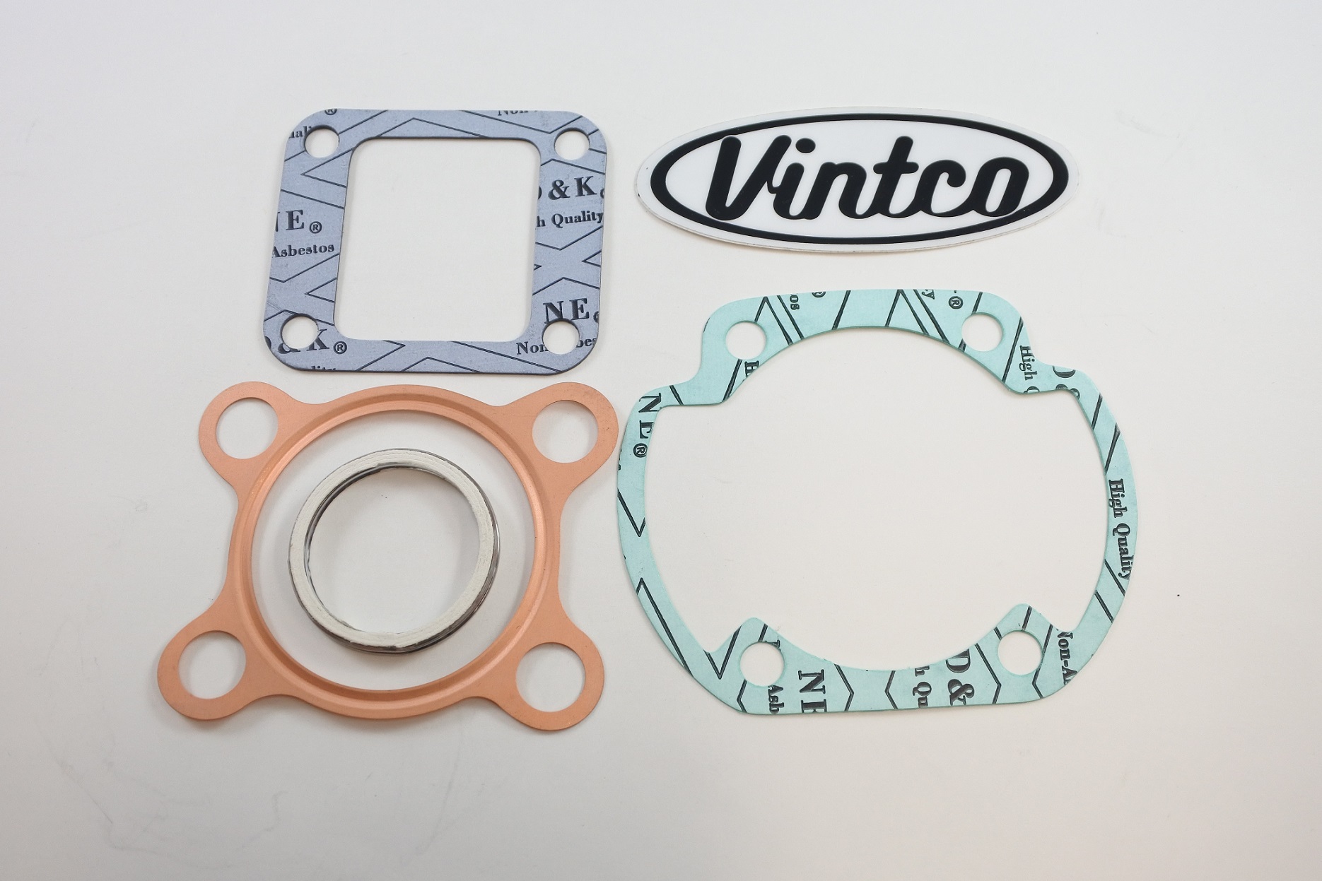 TOP END GASKET KIT 76-76 YAMAHA DT 125 59.5mm VINTCO KTE129 thumbnail 2