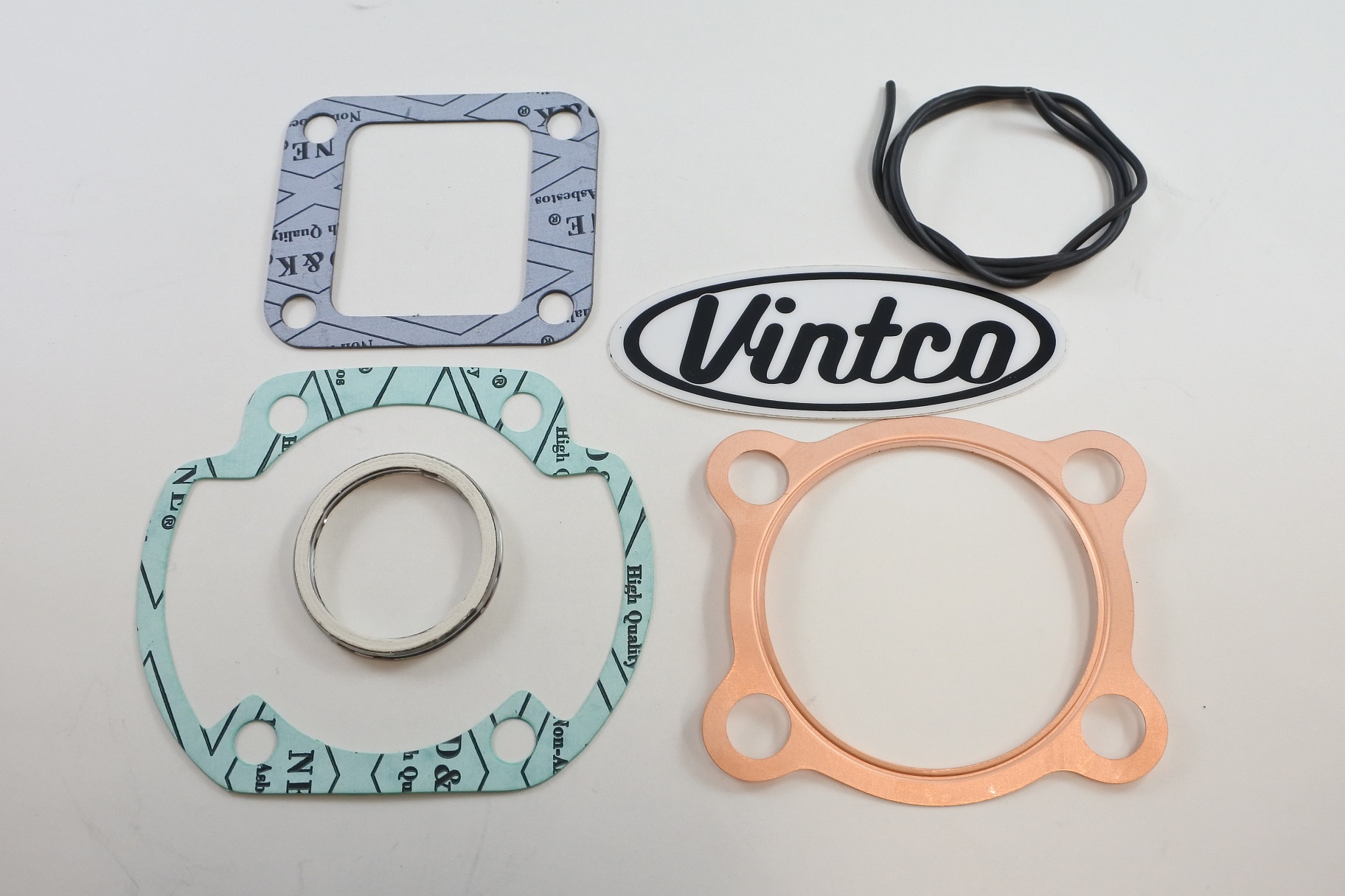 TOP END GASKET KIT 74-76 YAMAHA DT MX TY 175 67.0mm VINTCO KTE131 thumbnail 2
