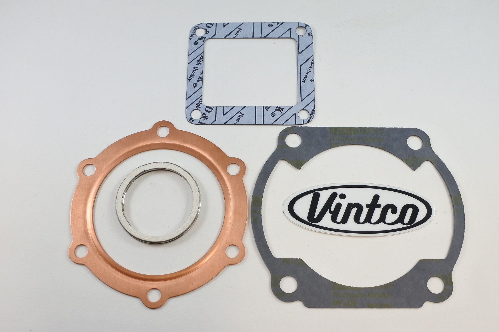 TOP END GASKET KIT 75-76 YAMAHA DT 400 VINTCO KTE159 thumbnail 2