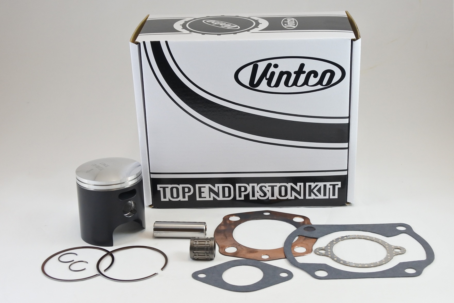 TOP END PISTON KIT 74-78 HONDA CR MT 125 R 56.5mm OVER VINTCO KTH01-0.5 image 1