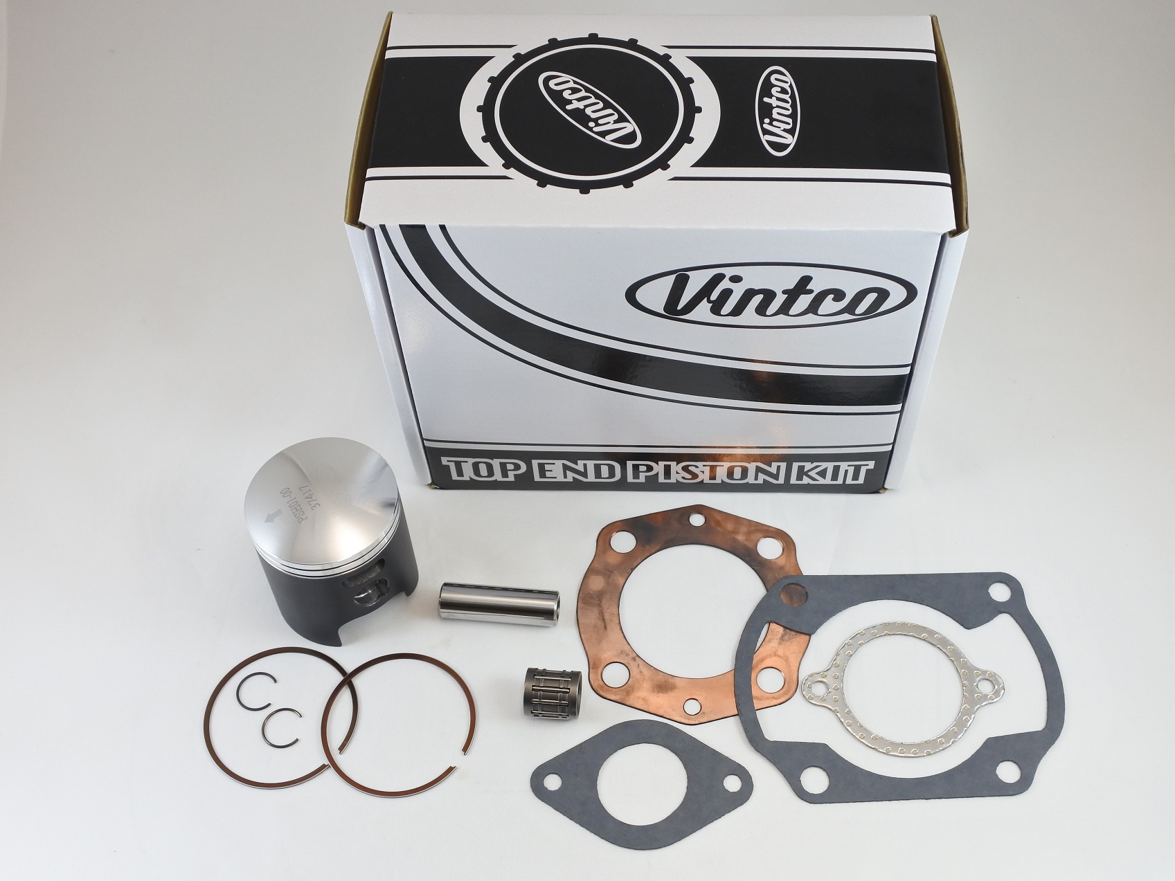 TOP END PISTON KIT 74-78 HONDA CR MT R 125 56.0mm STANDARD VINTCO KTH01-00 thumbnail 2