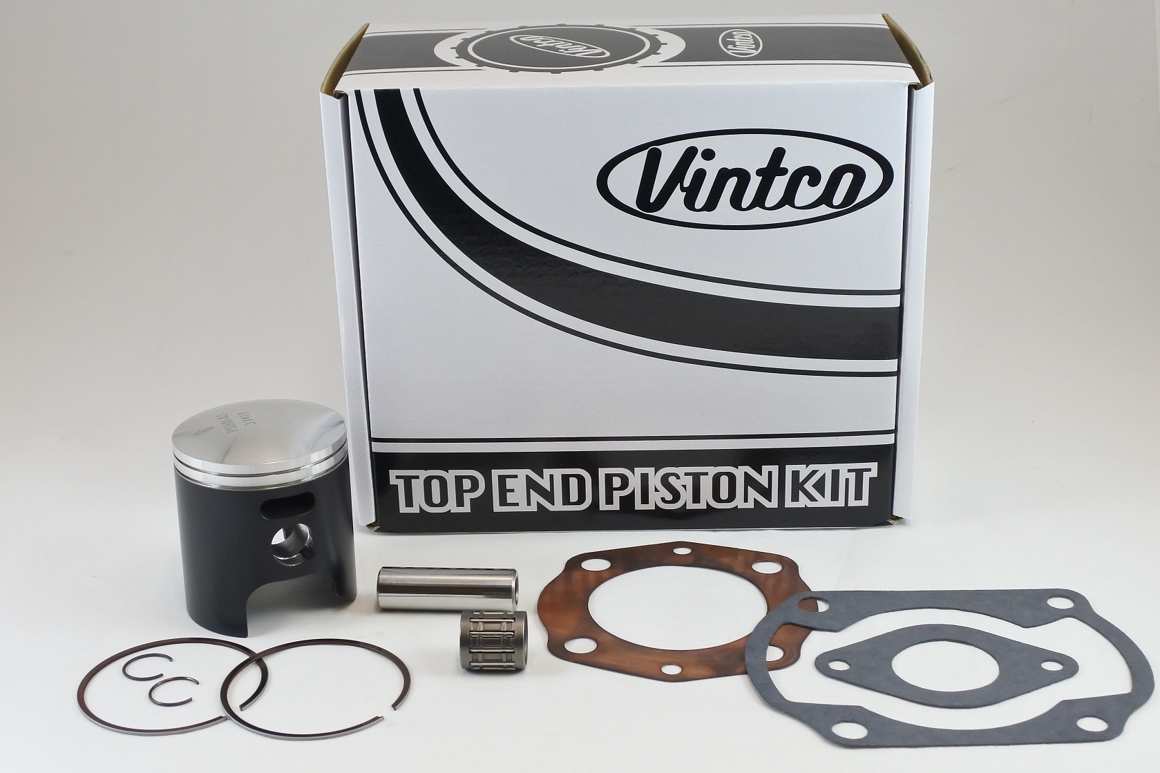 TOP END PISTON KIT 76-78 HONDA CR 125 56.5mm OVER VINTCO KTH02-0.5 image 1