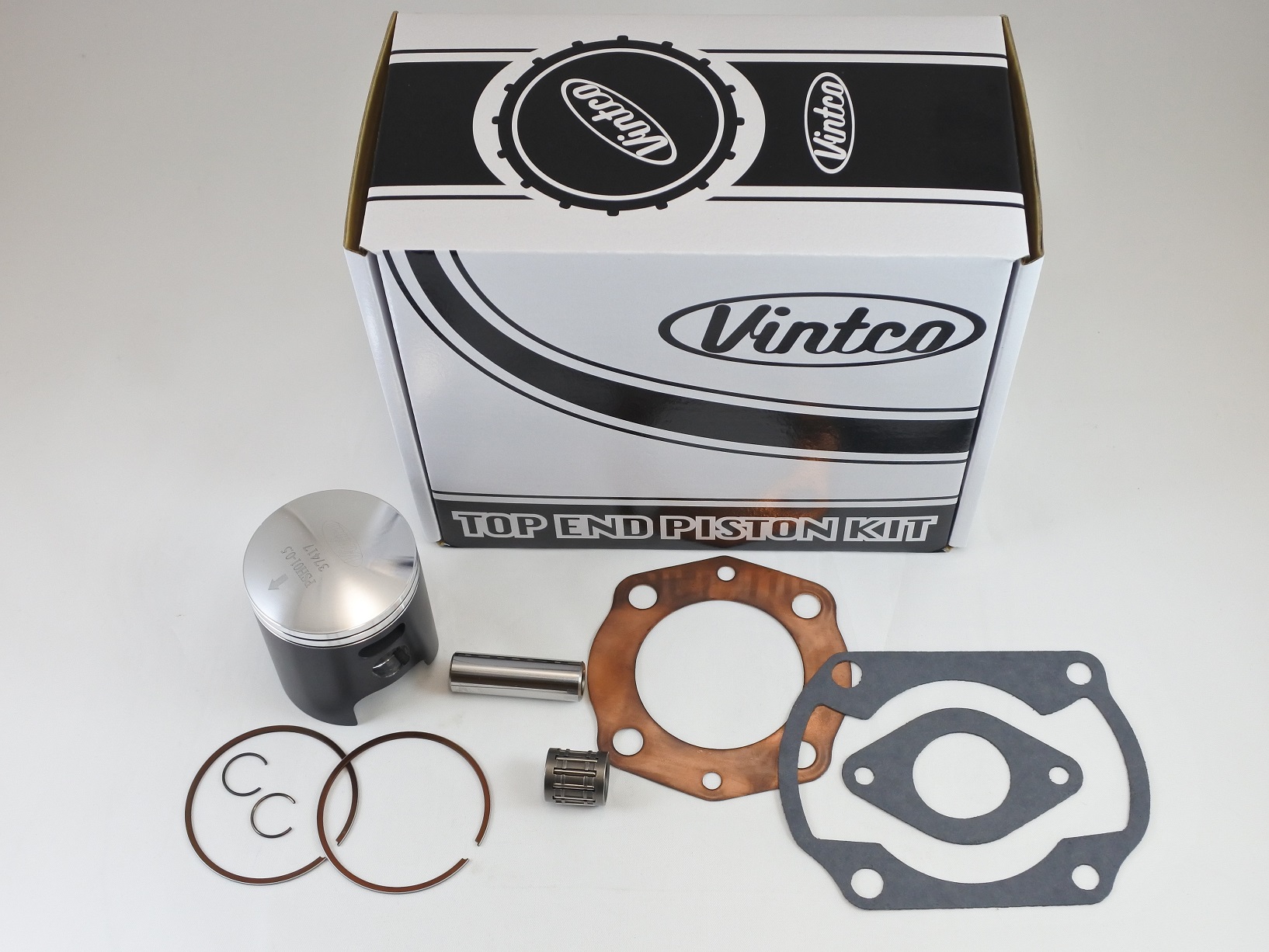 TOP END PISTON KIT 76-78 HONDA CR 125 56.5mm OVER VINTCO KTH02-0.5 thumbnail 2