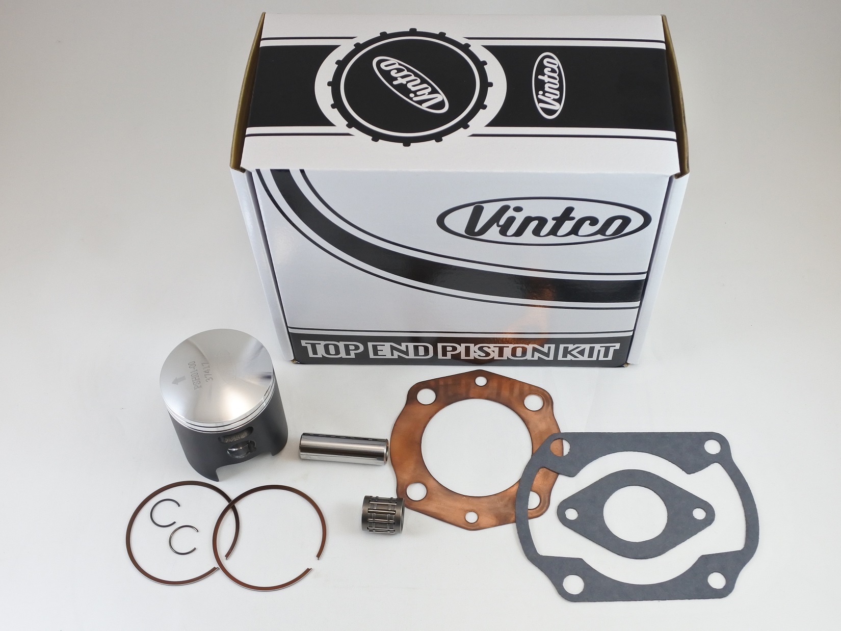 TOP END PISTON KIT 76-78 HONDA CR 125 56.0MM STANDARD VINTCO KTH02-00 thumbnail 2