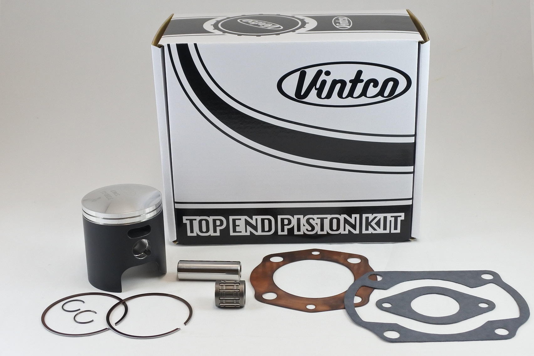 TOP END PISTON KIT 76-78 HONDA CR 125 57.5mm 1.5mm OVER VINTCO KTH02-1.5 image 1