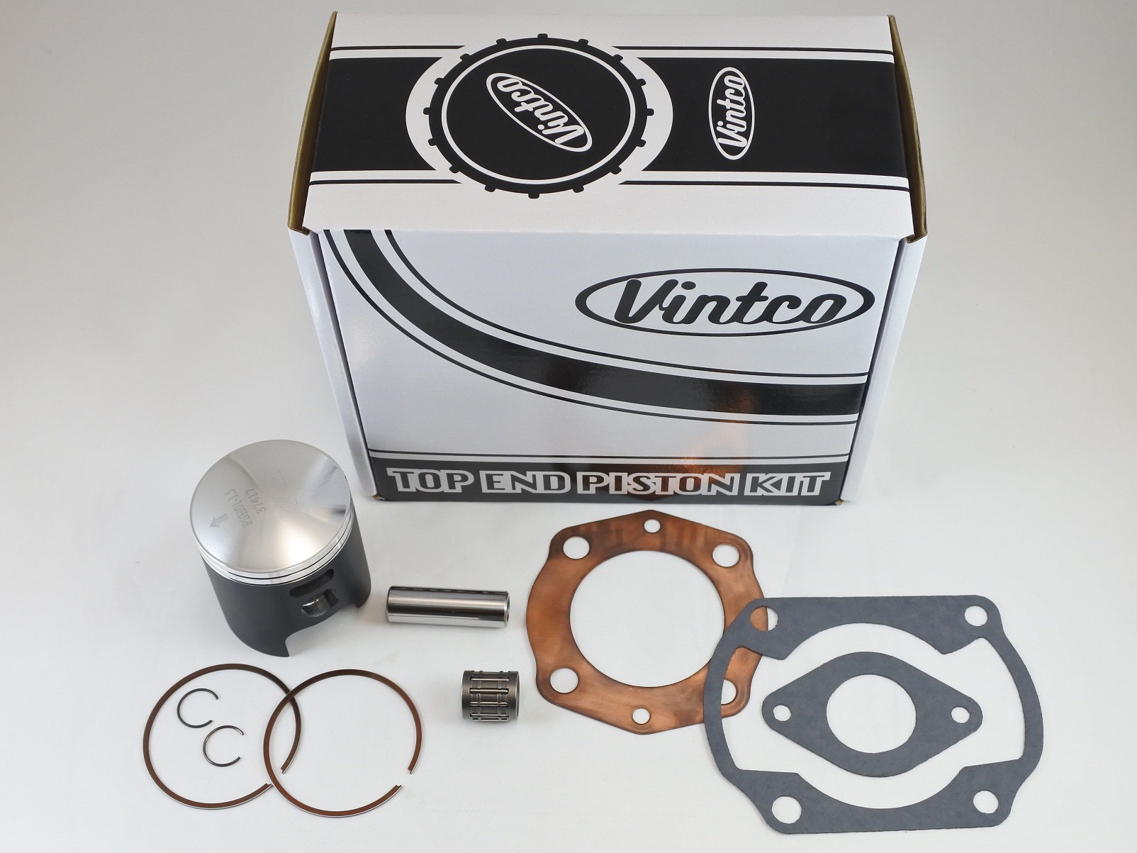 TOP END PISTON KIT 76-78 HONDA CR 125 57.5mm 1.5mm OVER VINTCO KTH02-1.5 thumbnail 2