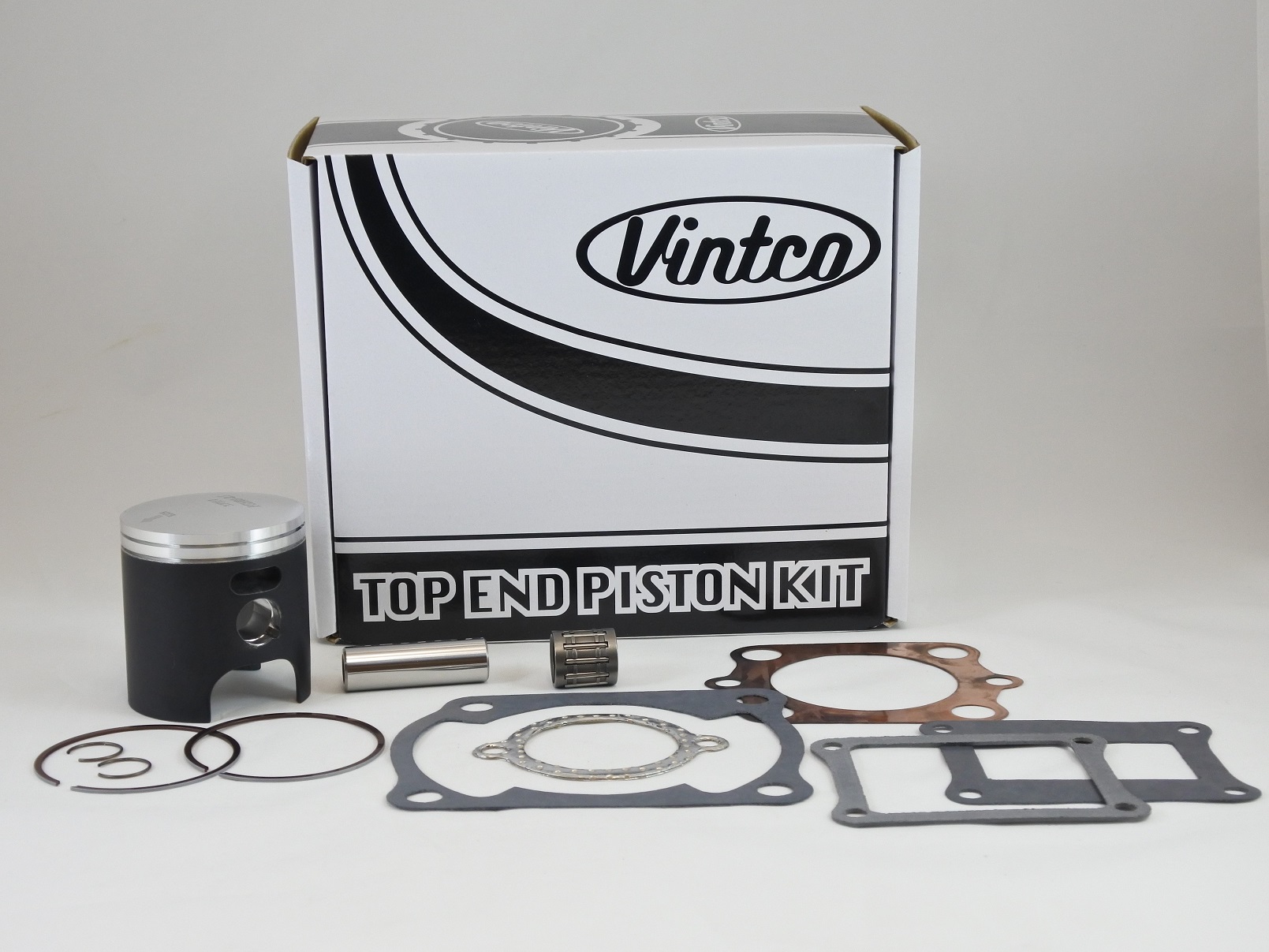 TOP END PISTON KIT 80-80 HONDA CR 125 56.0mm 0.5mm OVER VINTCO KTH04-0.5 image 1