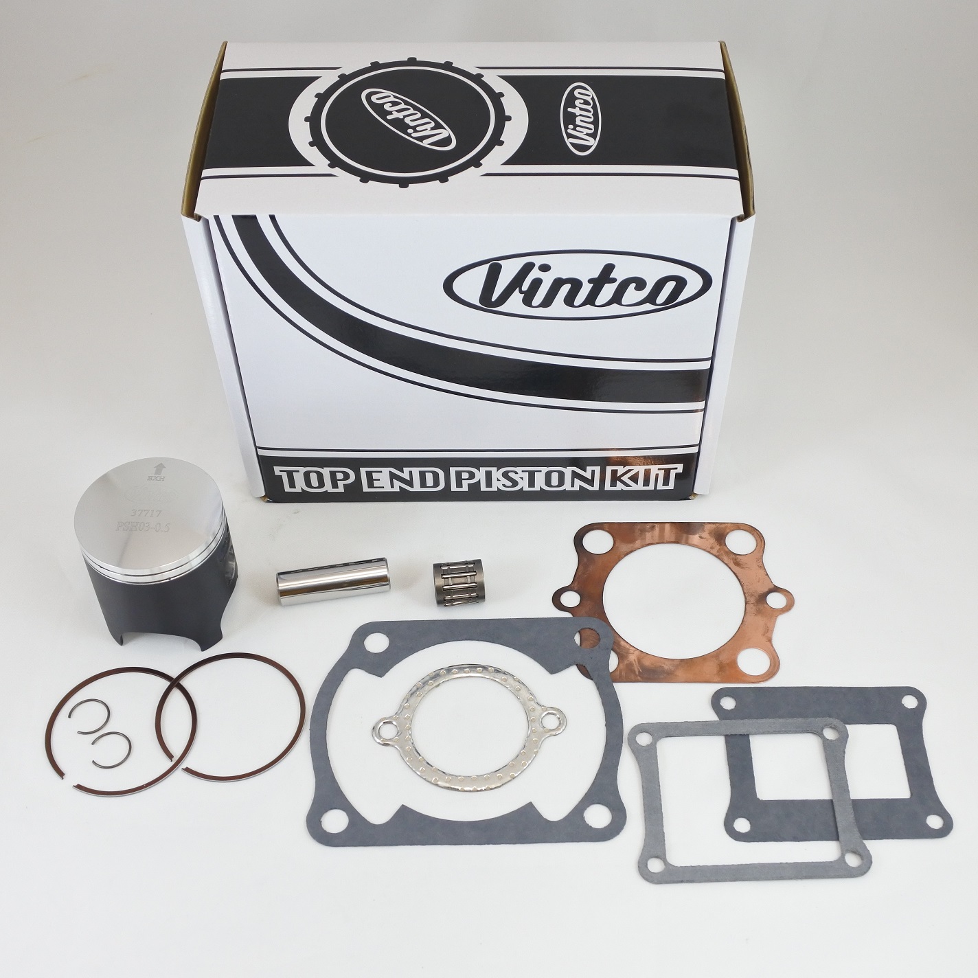 TOP END PISTON KIT 80-80 HONDA CR 125 56.0mm 0.5mm OVER VINTCO KTH04-0.5 thumbnail 2
