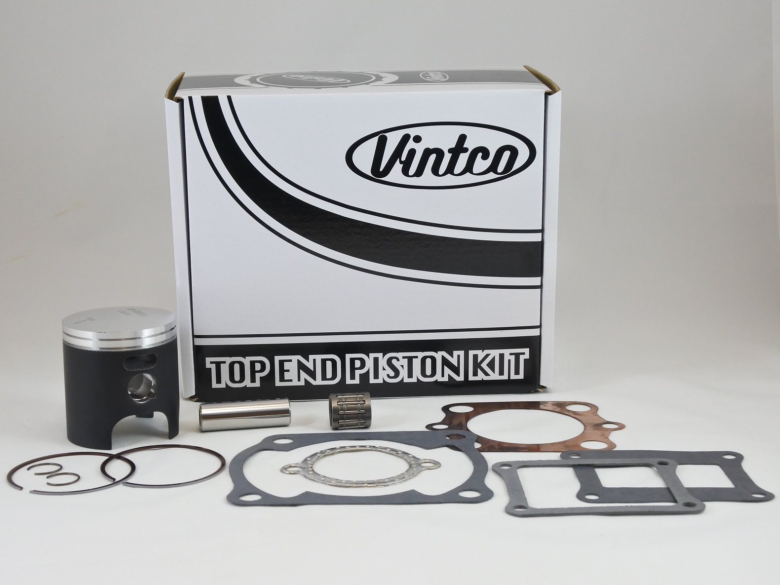 TOP END PISTON KIT 80-80 HONDA CR 125 55.5mm STANDARD VINTCO KTH04-00 image 1