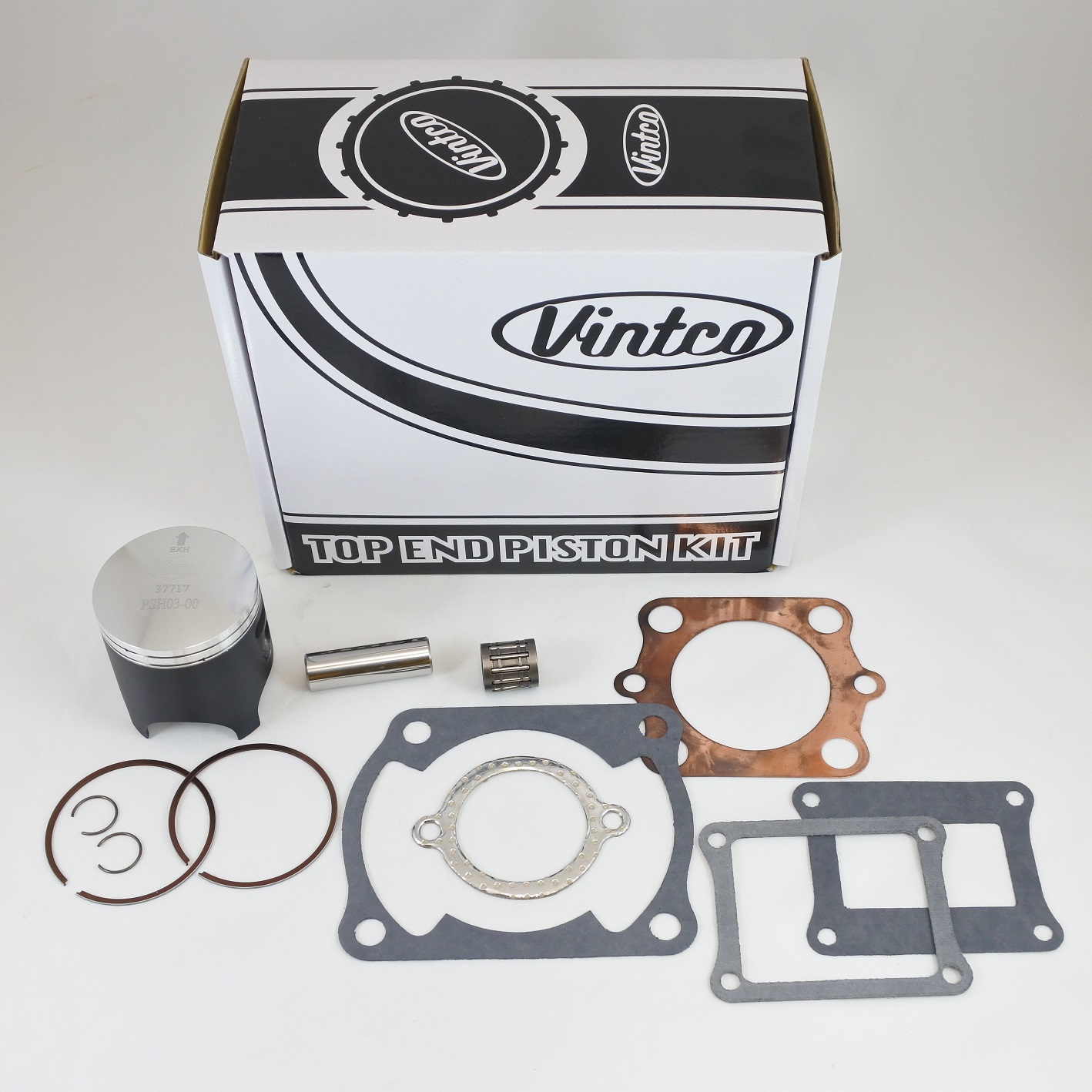 TOP END PISTON KIT 80-80 HONDA CR 125 55.5mm STANDARD VINTCO KTH04-00 thumbnail 2