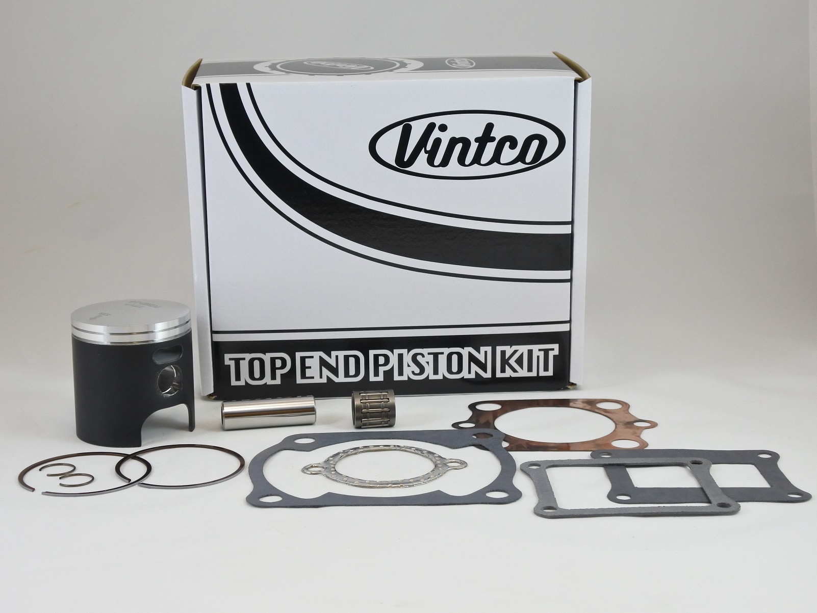 TOP END PISTON KIT 80-80 HONDA CR 125 56.5mm 1.0mm OVER VINTCO KTH04-1.0 image 1