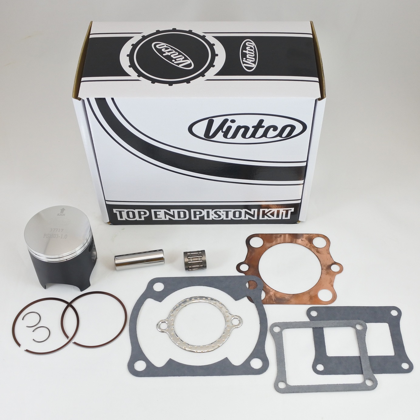 TOP END PISTON KIT 80-80 HONDA CR 125 56.5mm 1.0mm OVER VINTCO KTH04-1.0 thumbnail 2