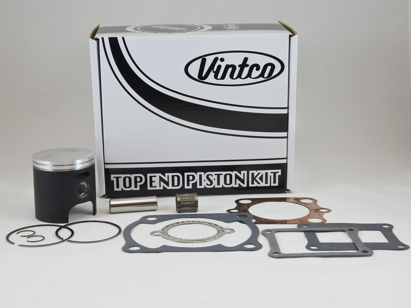 TOP END PISTON KIT 80-80 HONDA CR 125 57.0mm 1.5mm OVER VINTCO KTH04-1.5 image 1