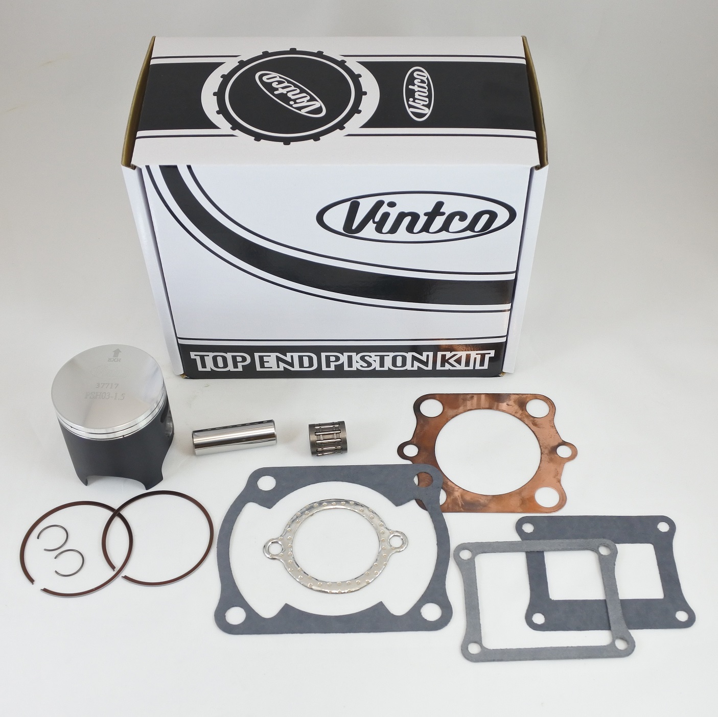 TOP END PISTON KIT 80-80 HONDA CR 125 57.0mm 1.5mm OVER VINTCO KTH04-1.5 thumbnail 2