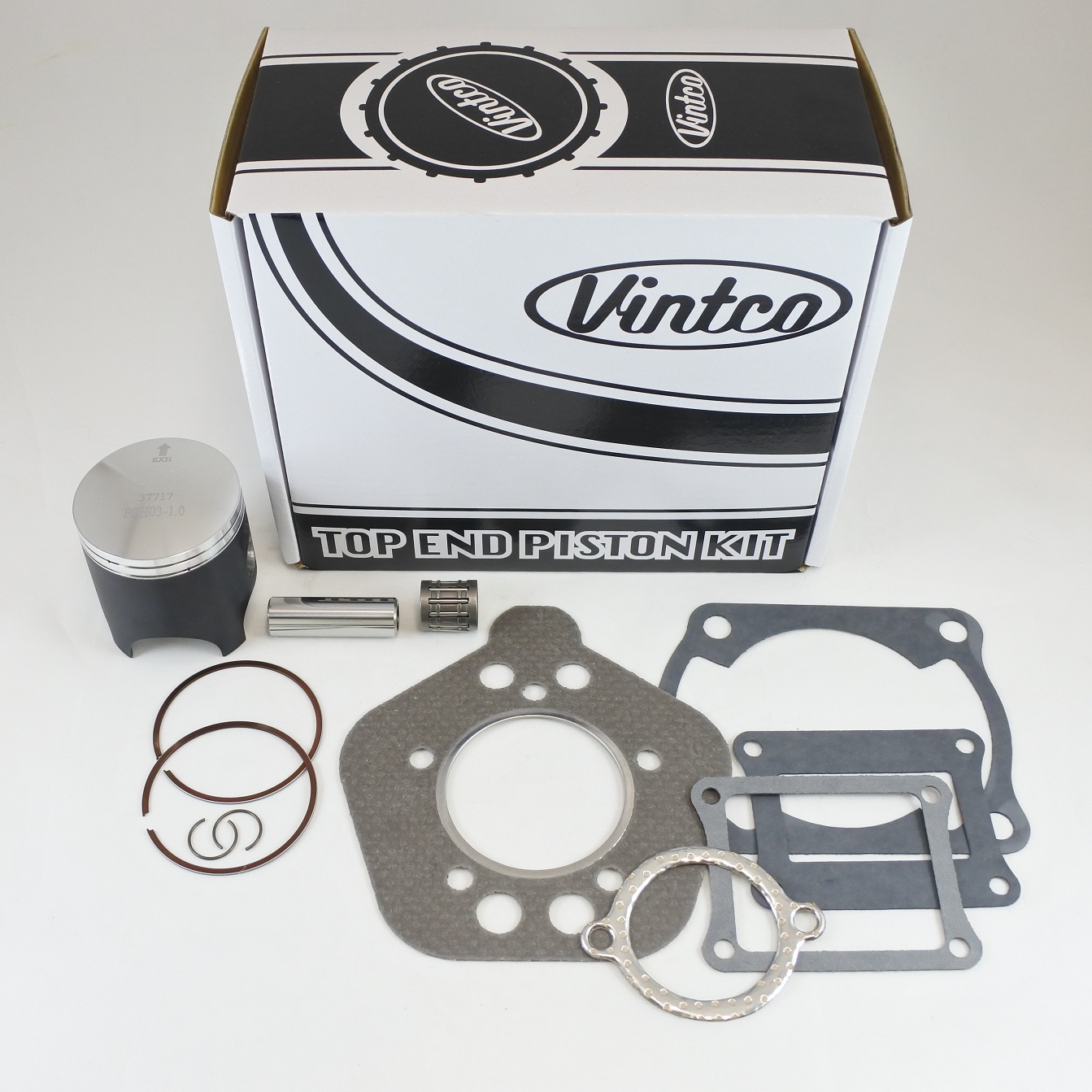TOP END PISTON KIT 81-81 HONDA CR 125 56.5mm 1.0mm OVER VINTCO KTH05-1.0 thumbnail 2