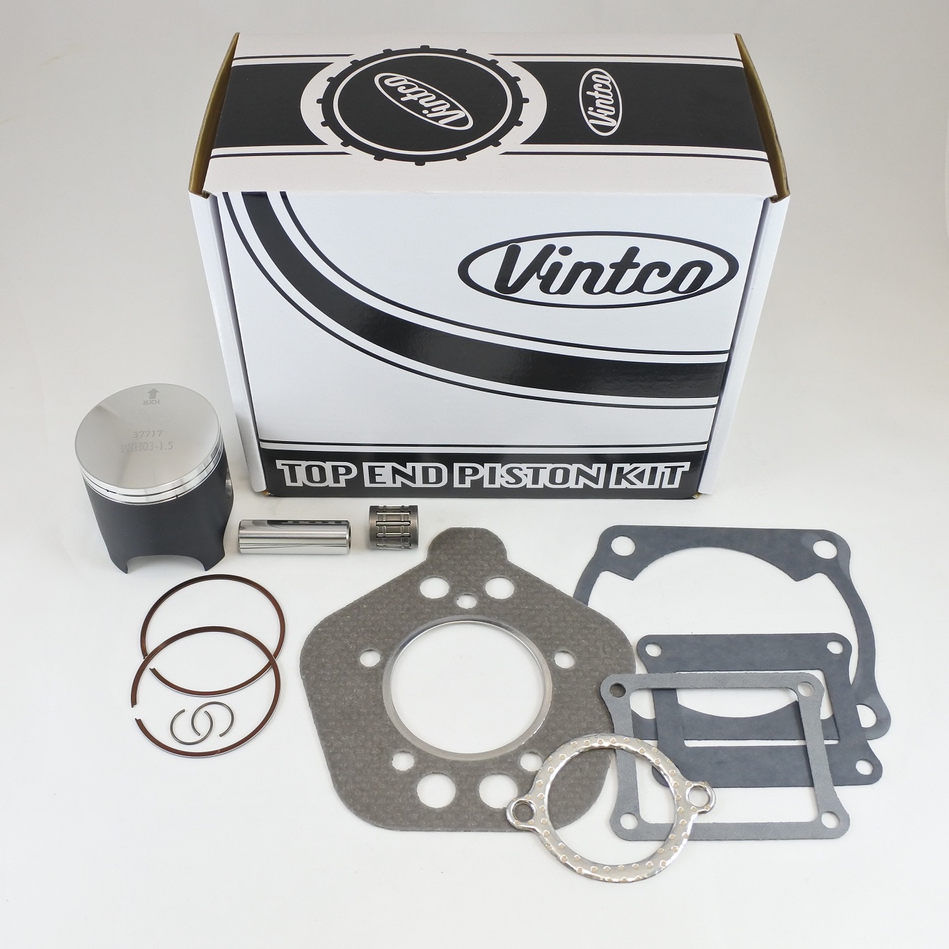 TOP END PISTON KIT 81-81 HONDA CR 125 57.0mm 1.5mm OVER VINTCO KTH05-1.5 thumbnail 2