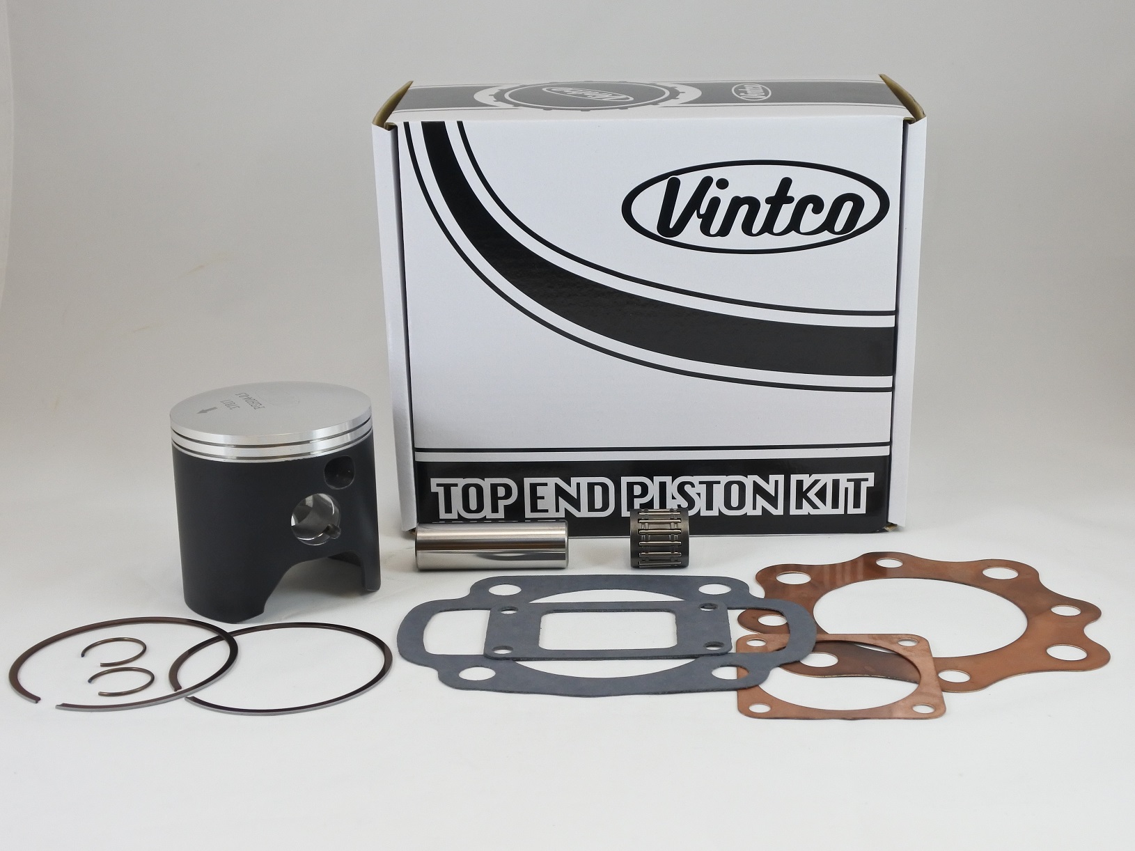 TOP END PISTON KIT 73-74 HONDA CR 250 70.5mm 0.5mm OVER VINTCO KTH06-0.5 image 1