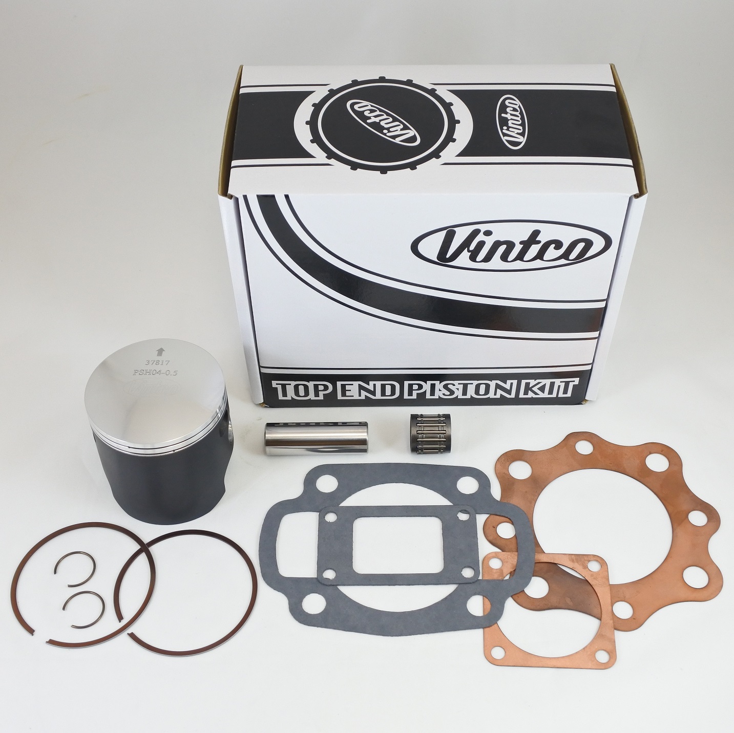 TOP END PISTON KIT 73-74 HONDA CR 250 70.5mm 0.5mm OVER VINTCO KTH06-0.5 thumbnail 2