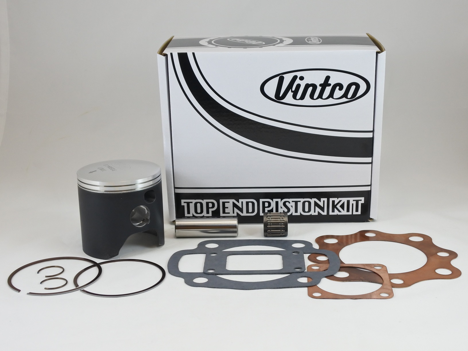 TOP END PISTON KIT 73-74 HONDA CR 250 71.5mm 1.5mm OVER VINTCO KTH06-1.5 image 1
