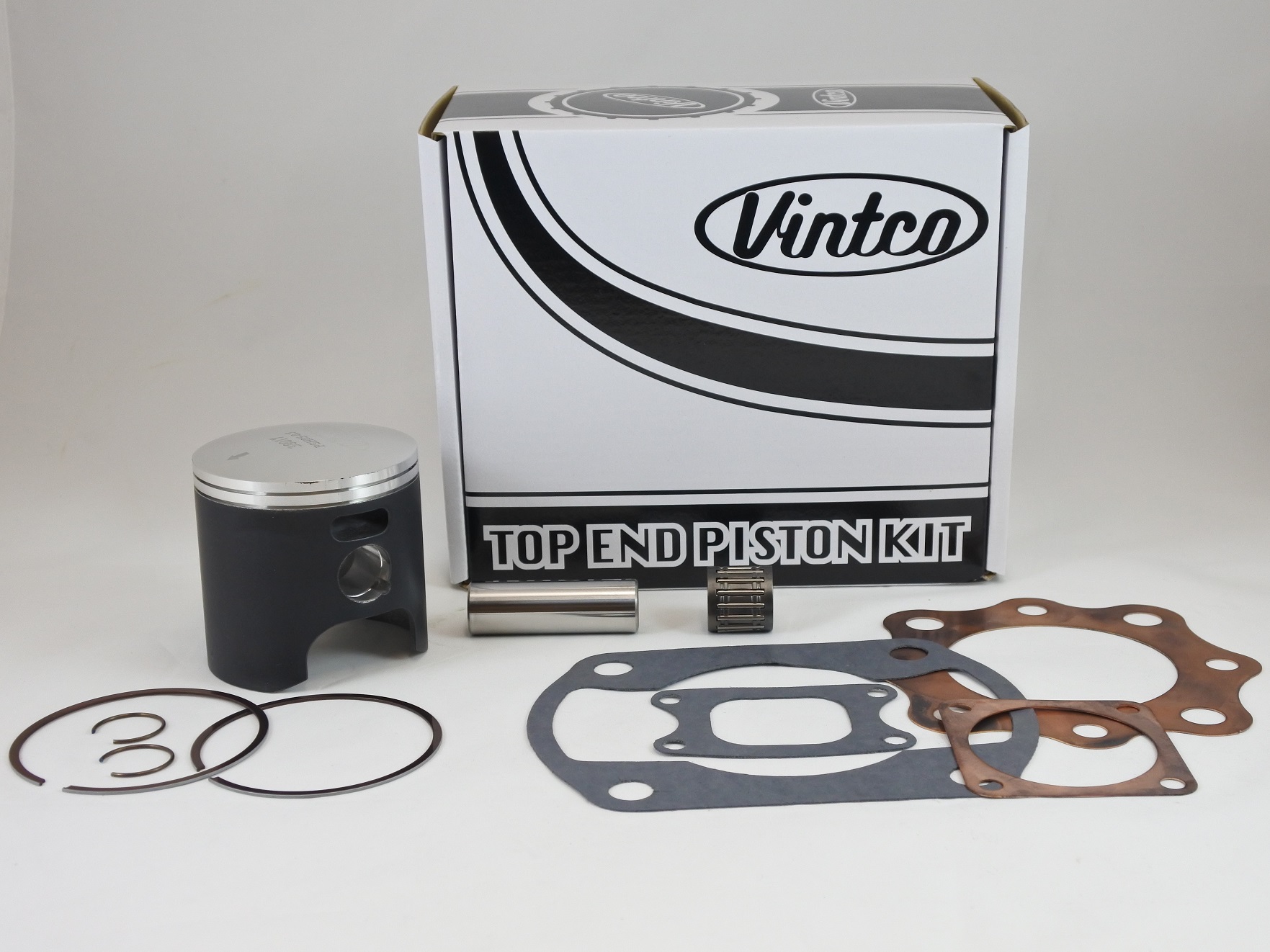 TOP END PISTON KIT 75-76 HONDA CR 250 70.5mm 0.5mm OVER VINTCO KTH07-0.5 image 1