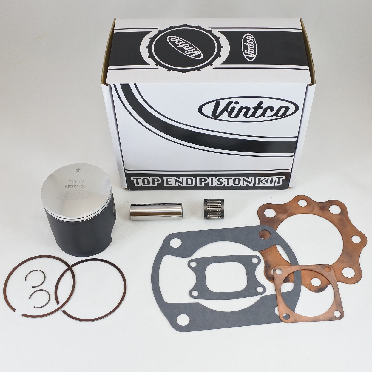 TOP END PISTON KIT 75-76 HONDA CR 250 70.0mm STANDARD VINTCO KTH07-00 thumbnail 2