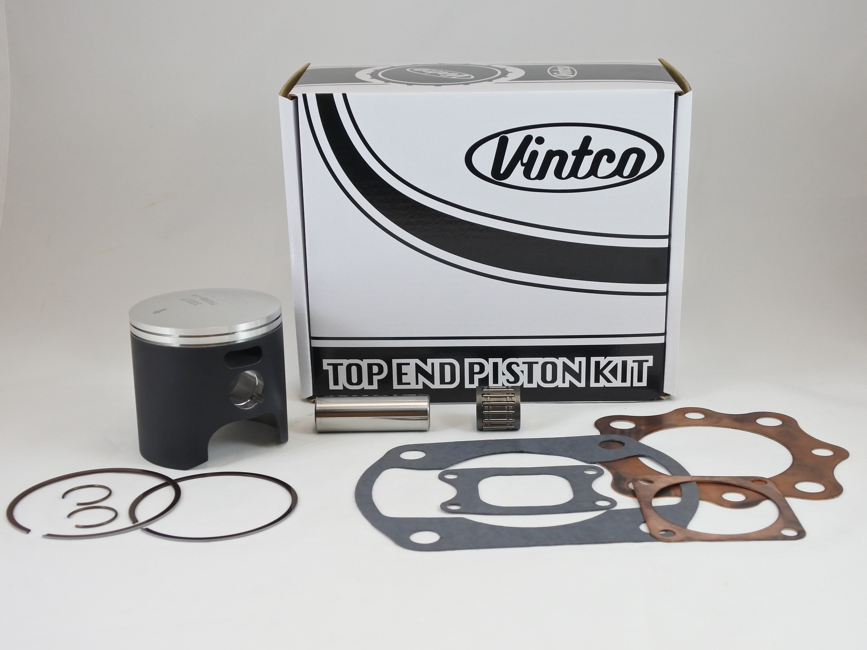 TOP END PISTON KIT 75-76 HONDA CR 250 71.0mm 1.0mm OVER VINTCO KTH07-1.0 image 1