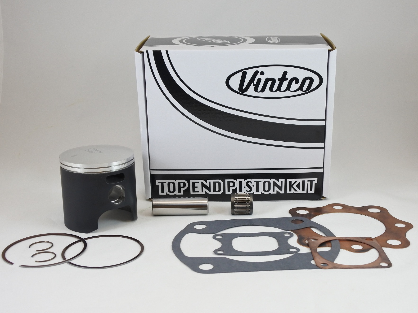 TOP END PISTON KIT 75-76 HONDA CR 250 71.5mm 1.5mm OVER VINTCO KTH07-1.5 image 1