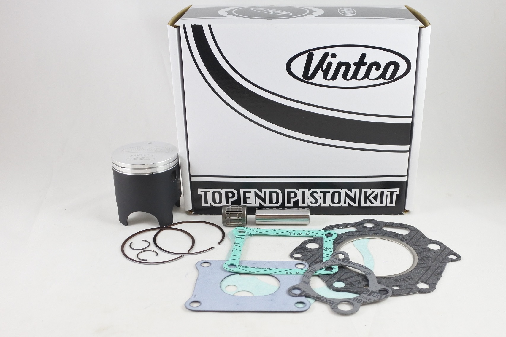 TOP END PISTON KIT 85-85 HONDA CR 125 55.5mm 1.5mm OVER VINTCO KTH16-1.5 thumbnail 2