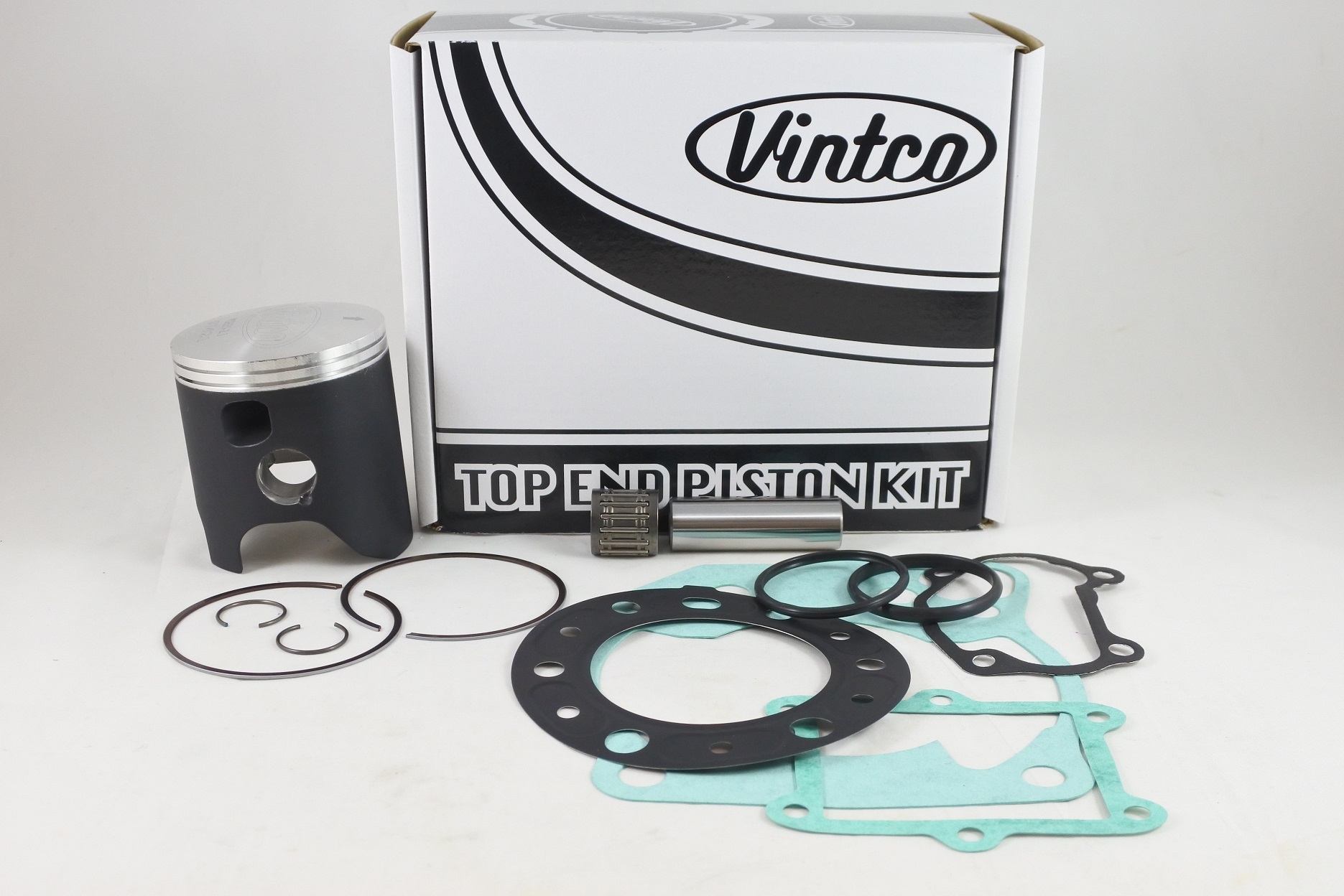 TOP END PISTON KIT 92-96 HONDA CR 250 68.5mm 2.1mm OVER VINTCO KTH27-2.1 image 1