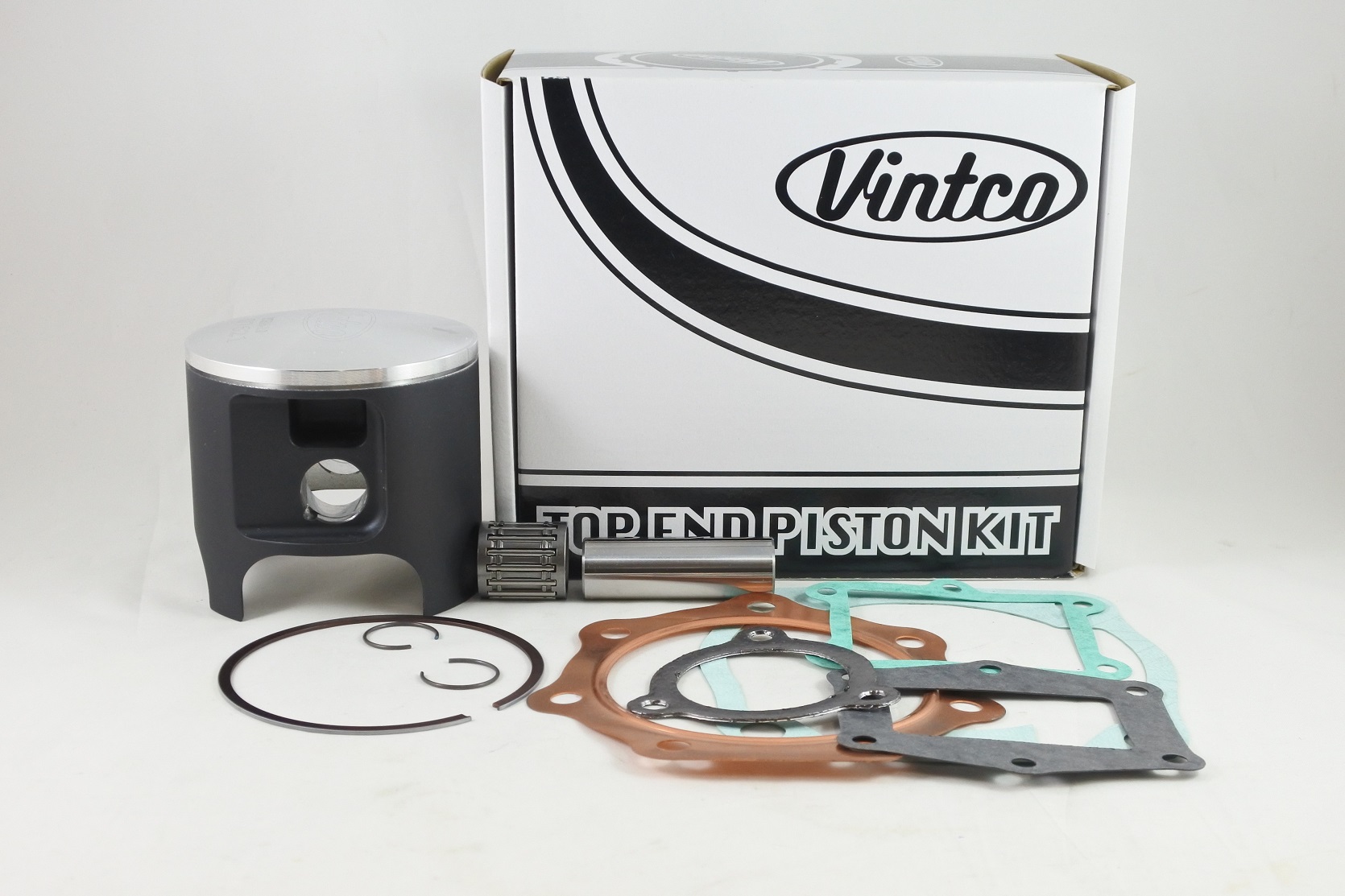 TOP END PISTON KIT 82-83 HONDA CR 480 91.0mm 2.0mm OVER VINTCO KTH28-2.0 image 1