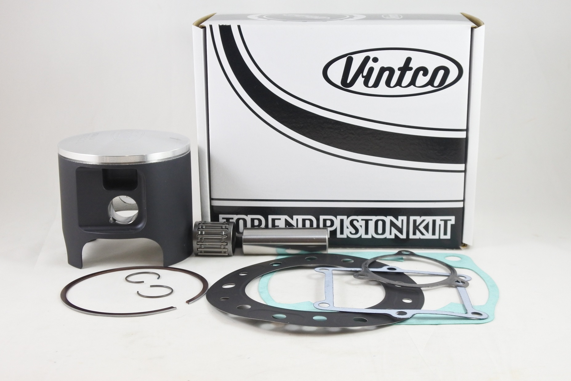 TOP END PISTON KIT 89-91 HONDA CR 500 91.0mm 2.0mm OVER VINTCO image 1
