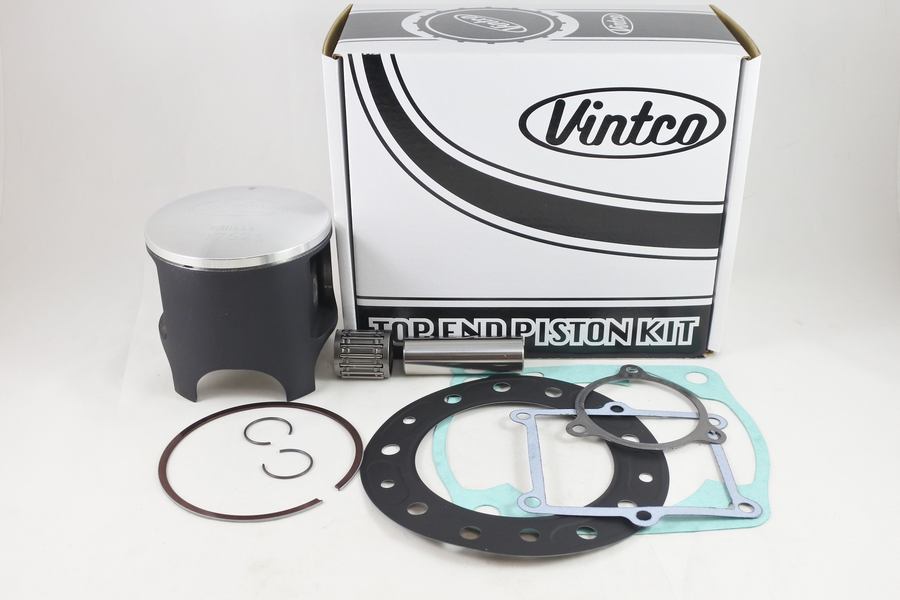 TOP END PISTON KIT 89-91 HONDA CR 500 91.0mm 2.0mm OVER VINTCO thumbnail 2