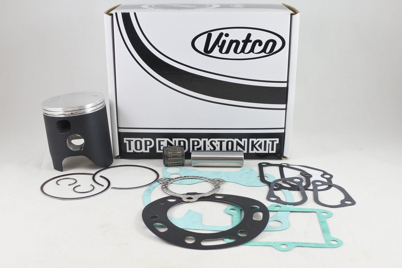 TOP END PISTON KIT 89-91 HONDA CR 250 68mm 1.6mm OVER VINTCO KTH34-1.6 image 1