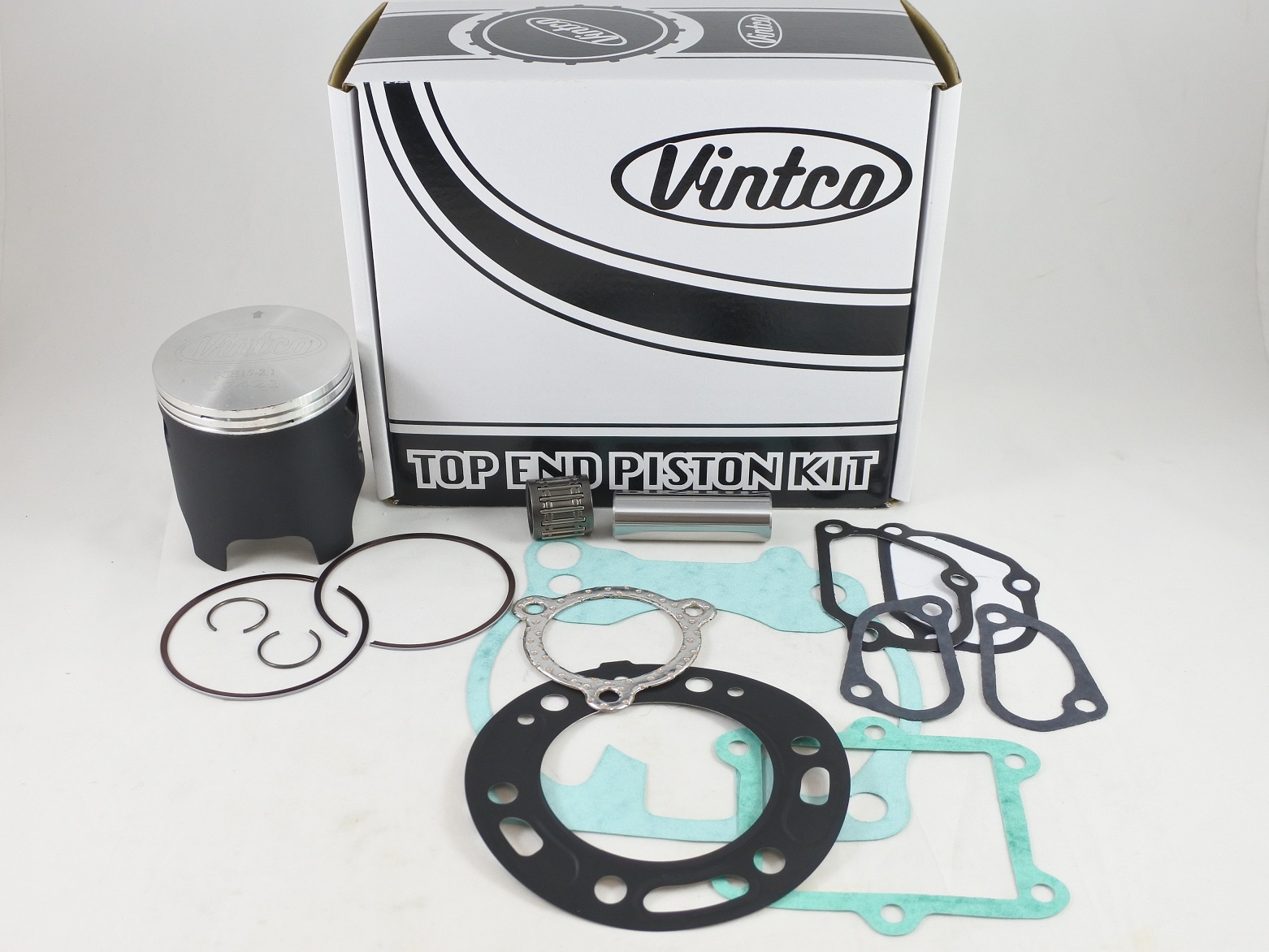 TOP END PISTON KIT 89-91 HONDA CR 250 68.5MM 2.1MM OVER VINTCO KTH34-2.1 thumbnail 2