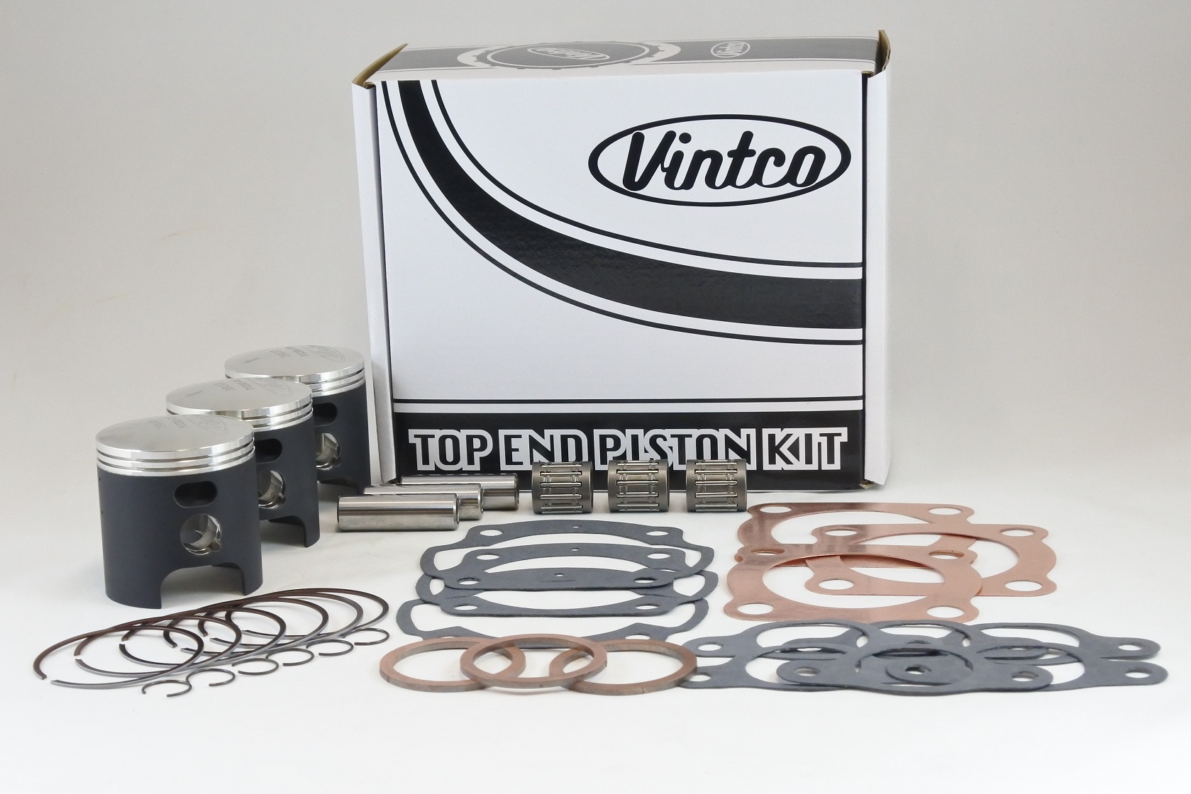 TOP END PISTON KIT 74-76 KAWASAKI H1 KH 500 61.5mm VINTCO KTK02-1.5 image 1