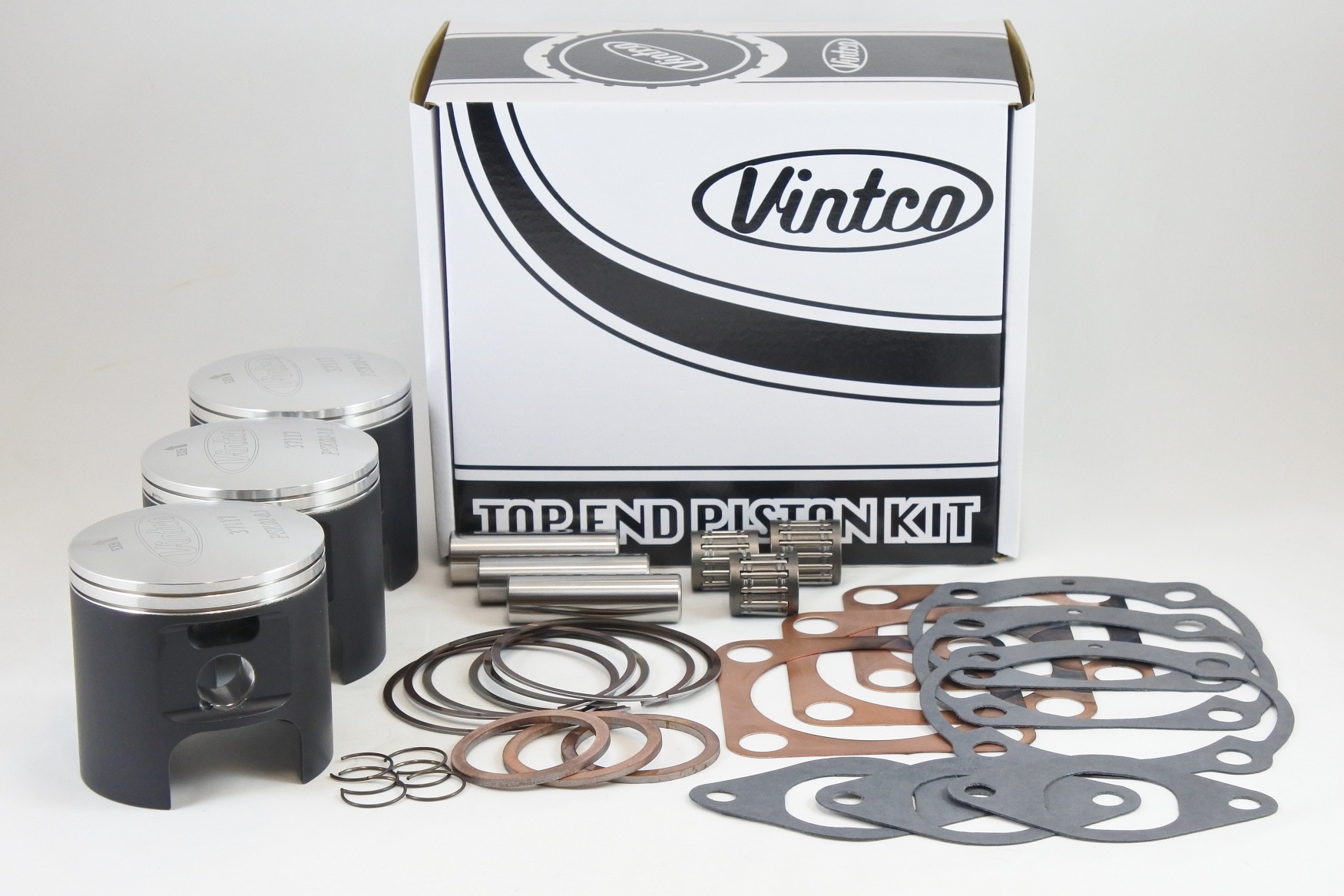 TOP END PISTON KIT 72-75 KAWASAKI H2 750 71.5mm 0.5mm OVER VINTCO KTK03-0.5 thumbnail 2