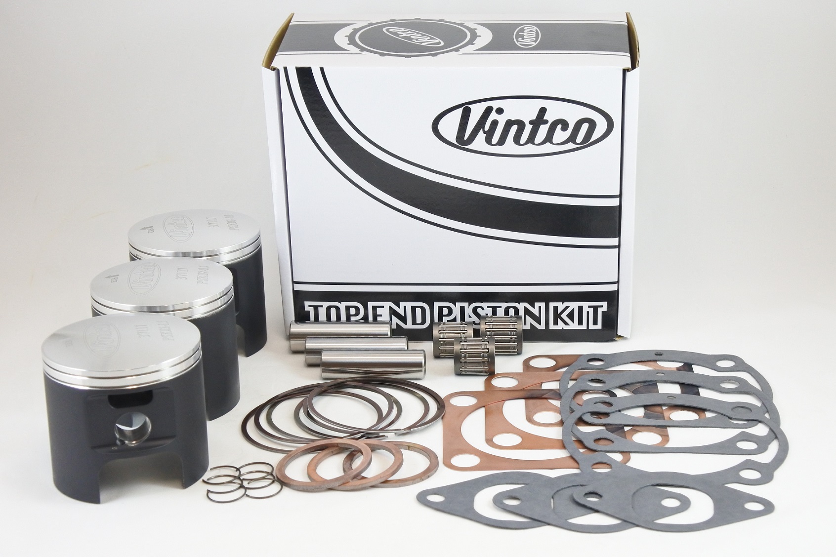 TOP END PISTON KIT 72-75 KAWASAKI H2 750 72.5mm 1.5mm OVER VINTCO KTK03-1.5 thumbnail 2