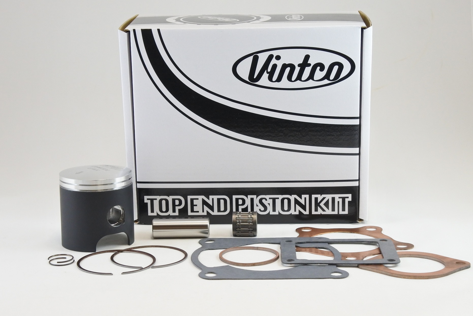 TOP END PISTON KIT 78-79 KAWASAKI KX 125 56.5mm OVER VINTCO KTK04-0.5 image 1