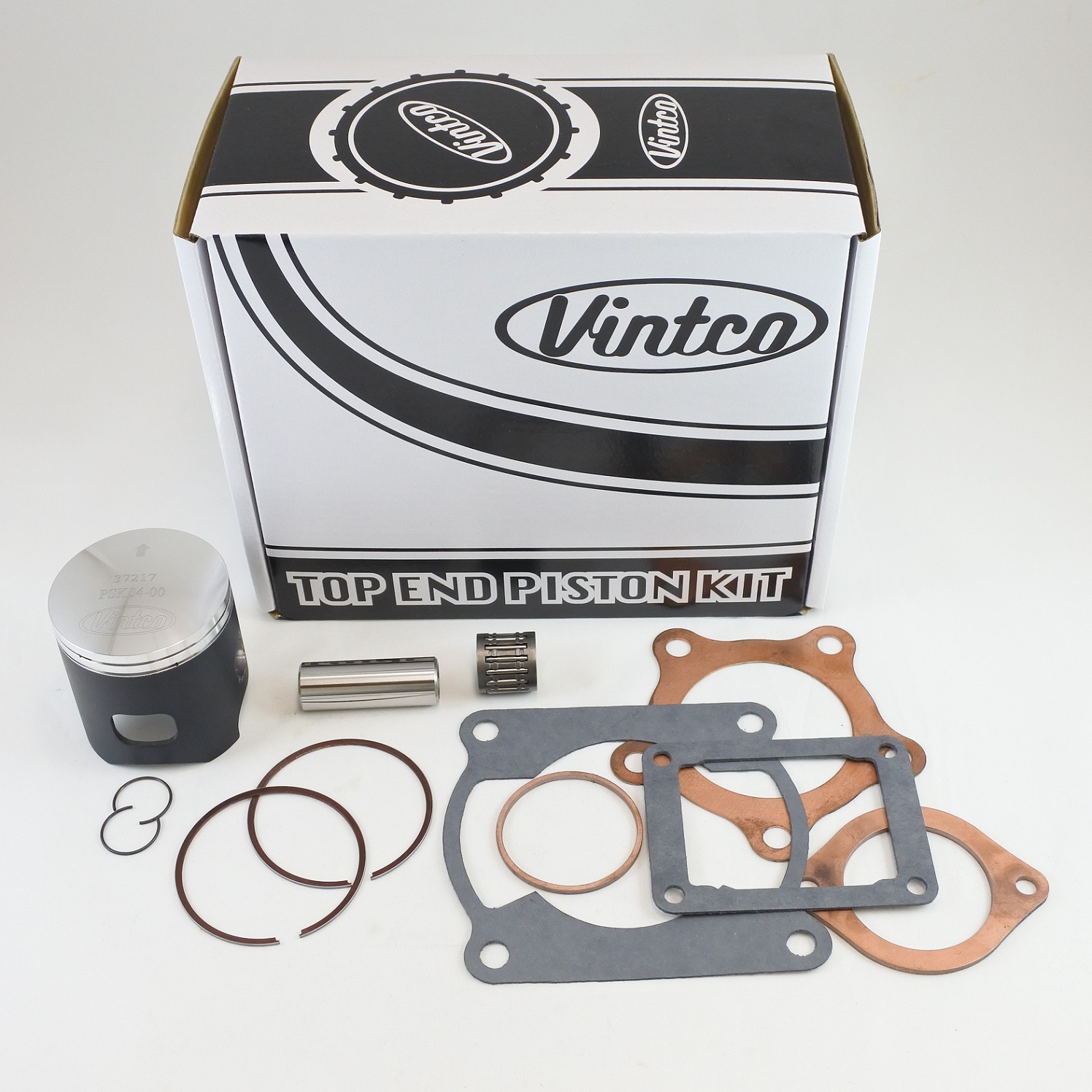 TOP END PISTON KIT 78-79 KAWASAKI KX 125 56.0mm STANDARD VINTCO KTK04-00 thumbnail 2