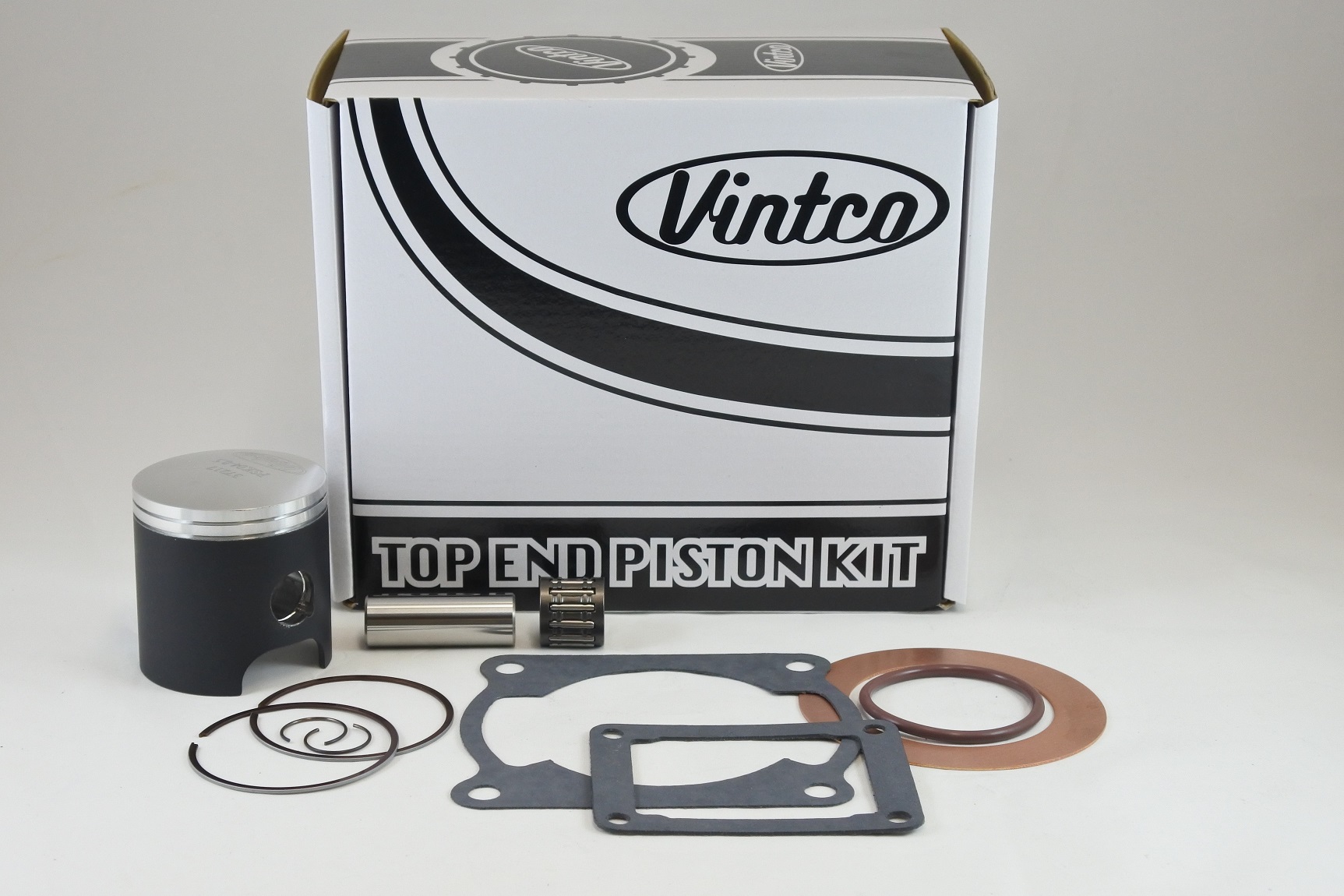 TOP END PISTON KIT 80-80 KAWASAKI KX 125 56.5mm 0.5mm OVER VINTCO KTK05-0.5 image 1