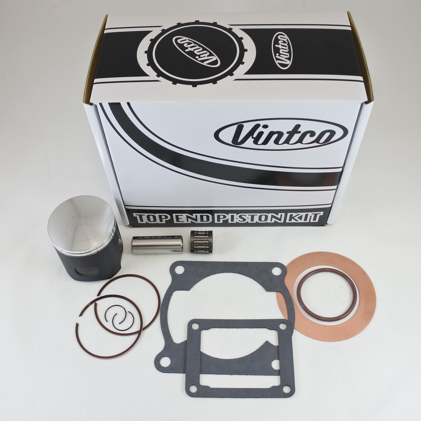 TOP END PISTON KIT 80-80 KAWASAKI KX 125 56.5mm 0.5mm OVER VINTCO KTK05-0.5 thumbnail 2